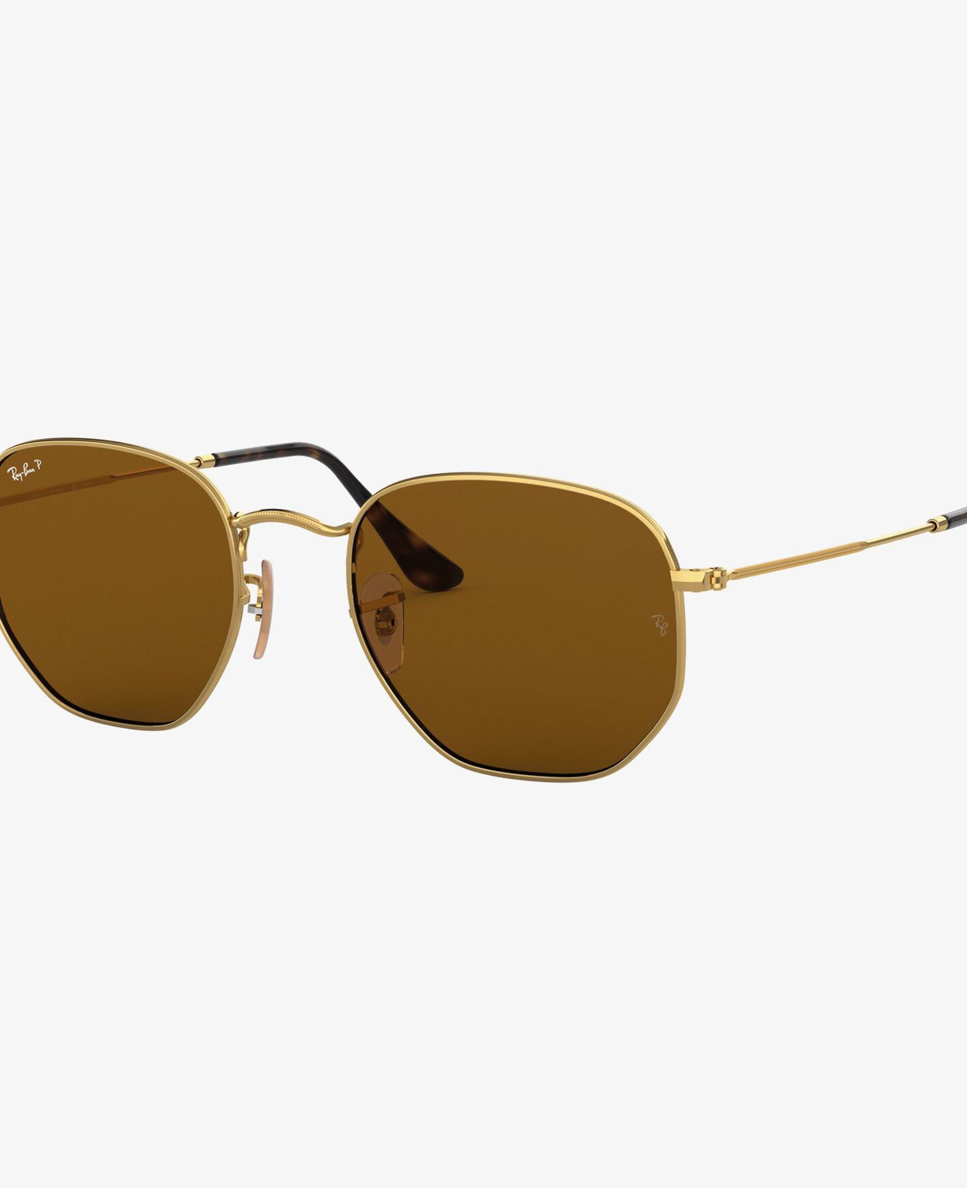 RAY-BAN 0RB3548N Hexagonal Unisex Altın Rengi Güneş Gözlüğü