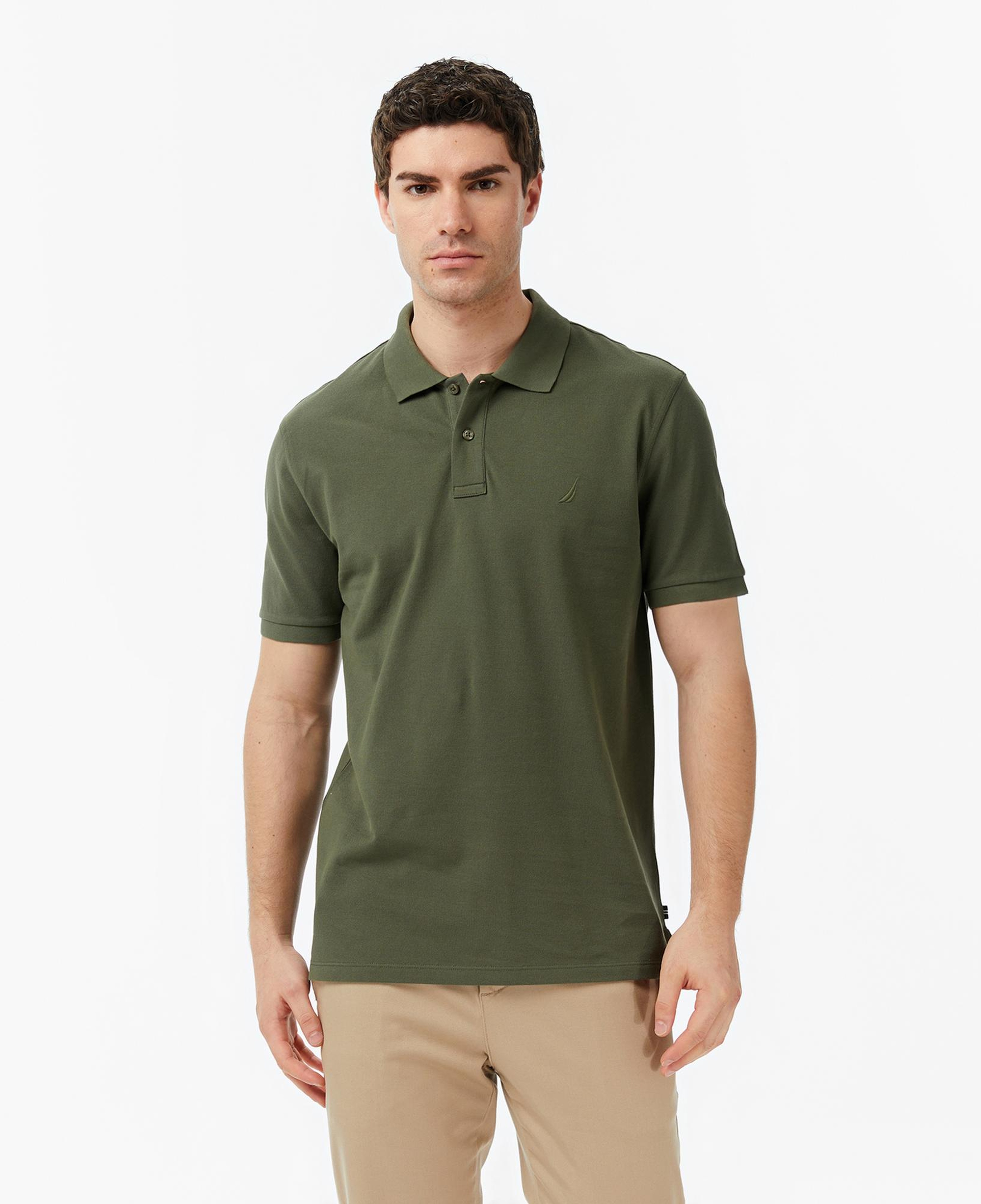 Nautica Erkek Yeşil Regular Fit Polo Yaka T-Shirt