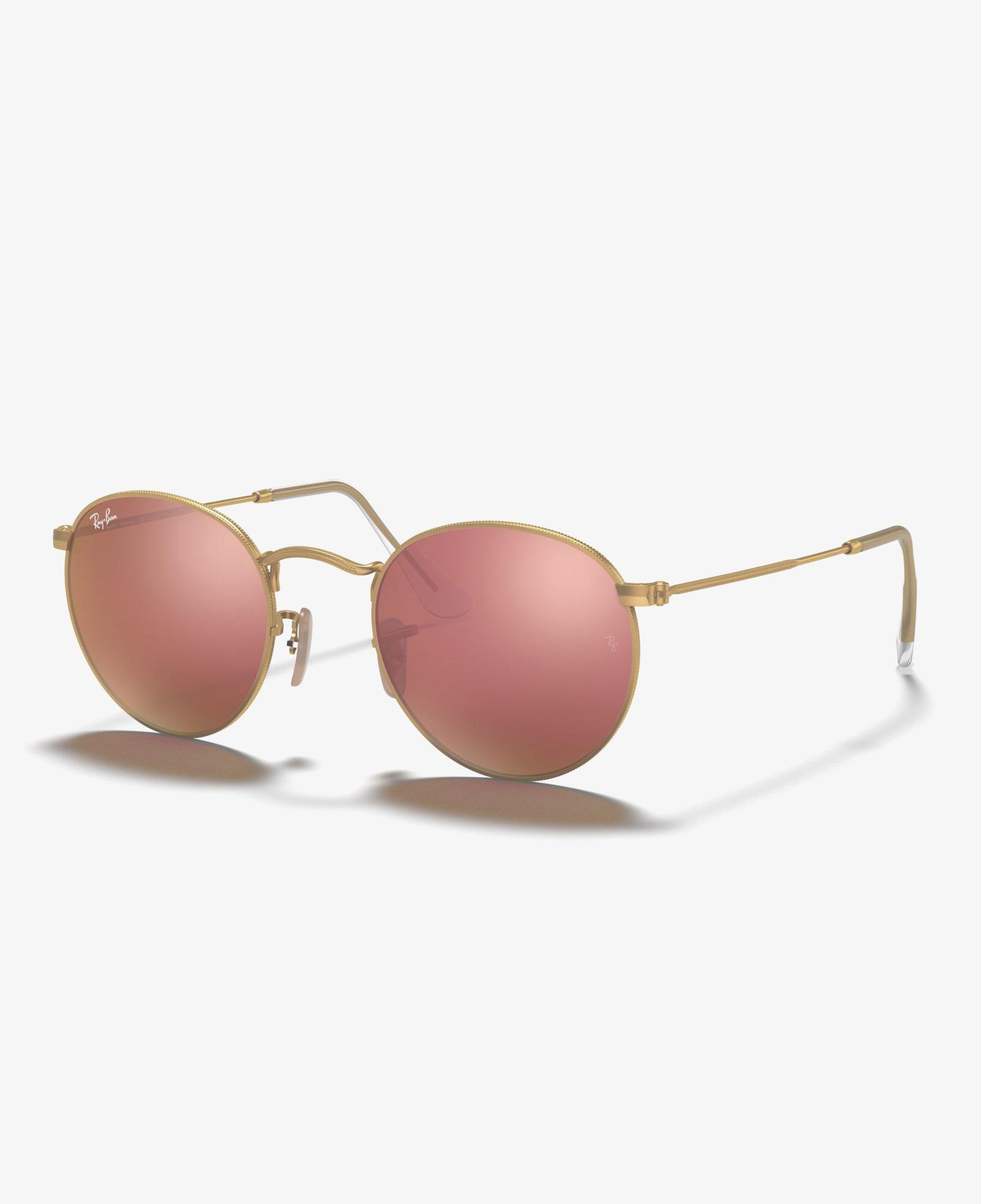 RAY-BAN 0RB3447 Round Metal Erkek Mat Altın Rengi Güneş Gözlüğü