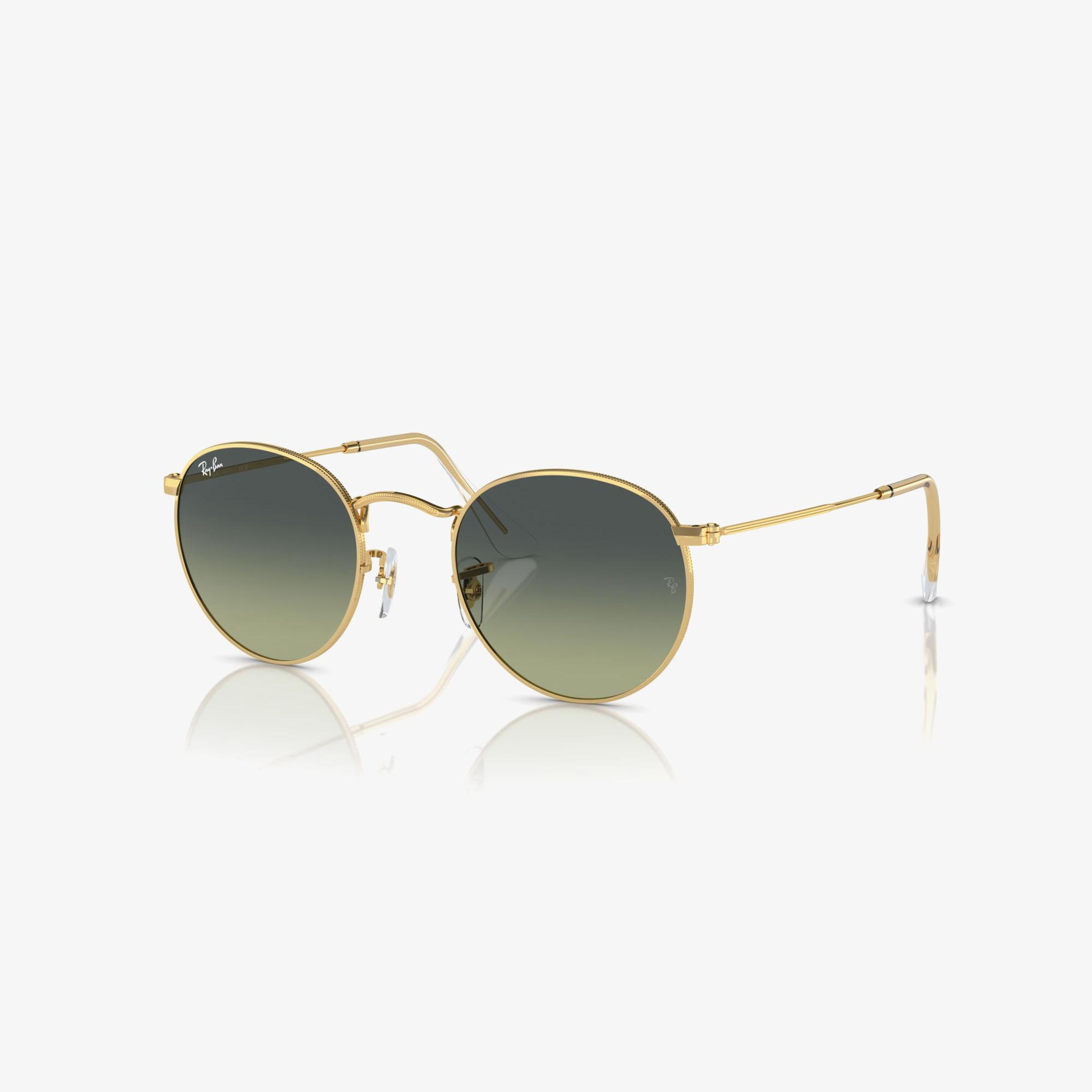 RAY-BAN Round Metal Erkek Altın Rengi Güneş Gözlüğü