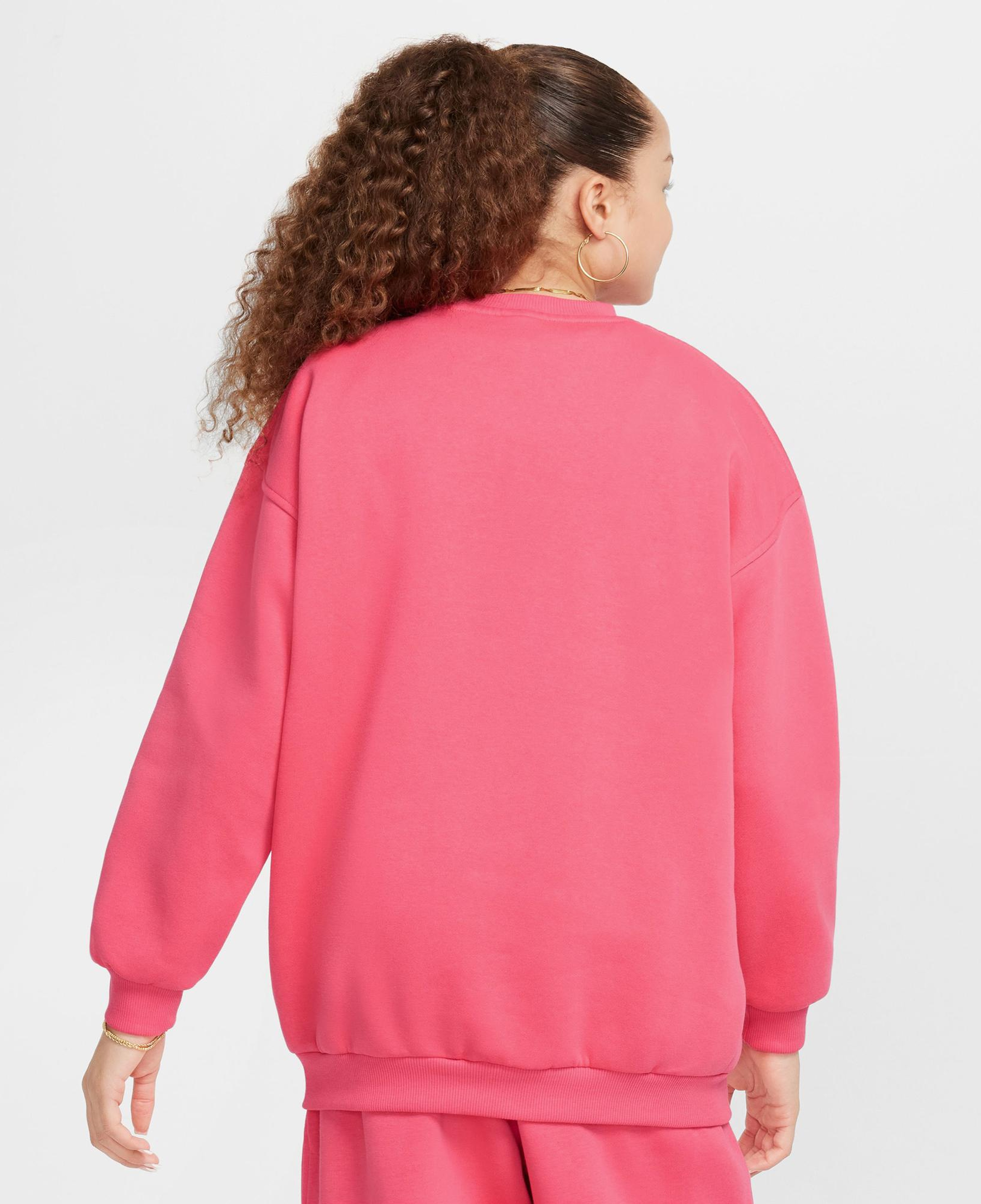 Nike Sportswear Club Fleece Oversized Çocuk Pembe Sweatshirt