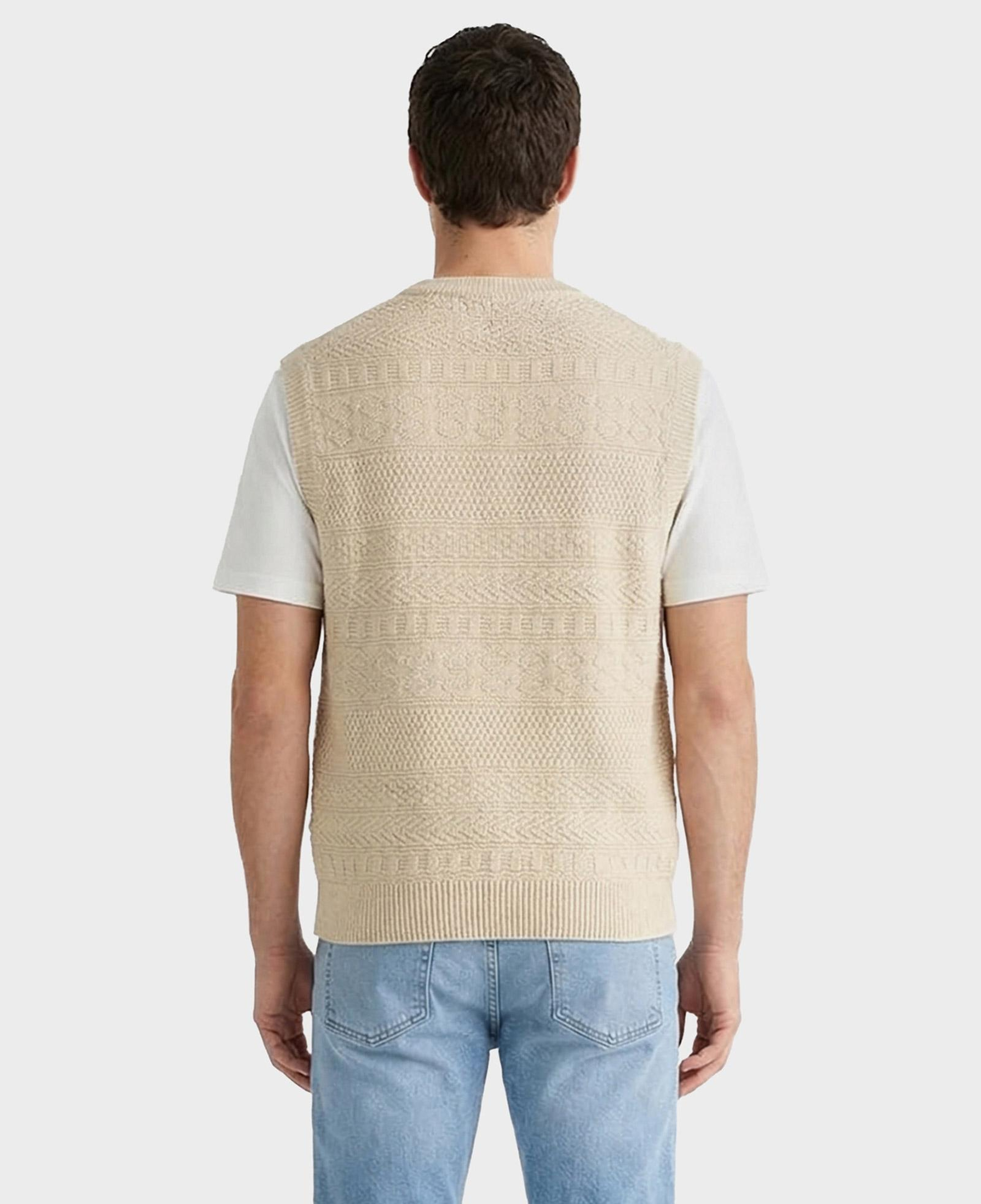 GANT Erkek Krem V Yaka Süveter