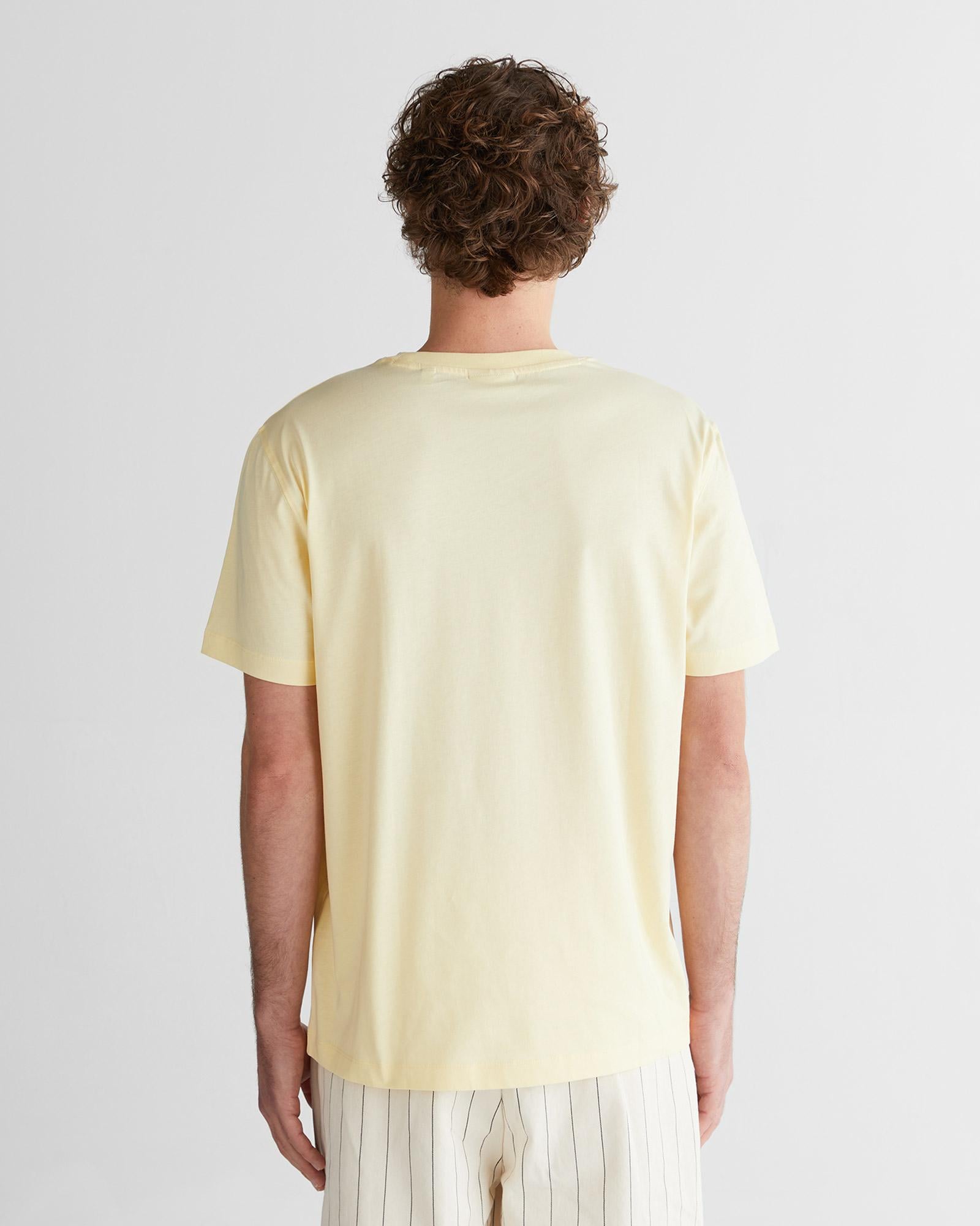 GANT Erkek Sarı Baskılı Kısa Kollu T-Shirt