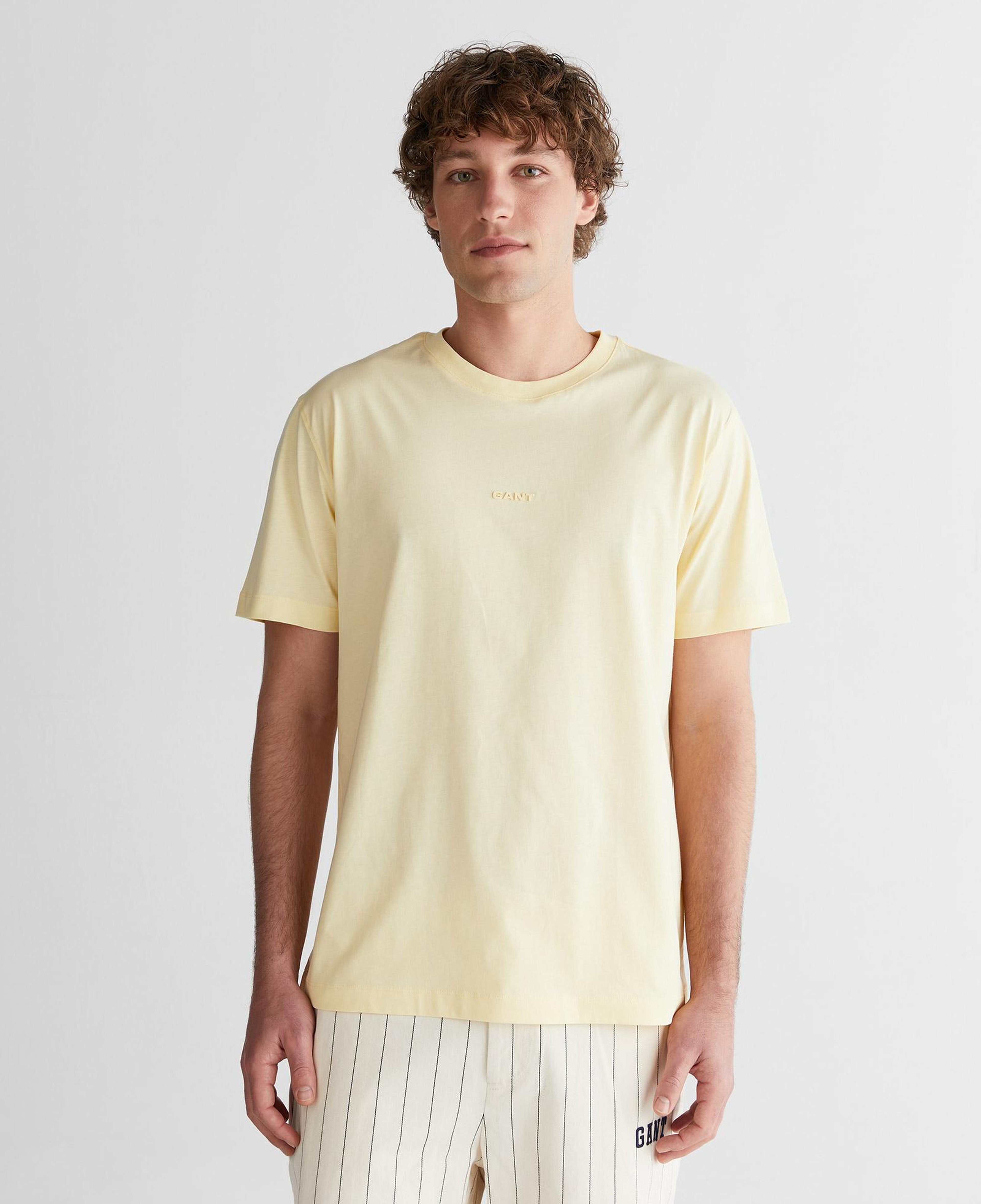 GANT Erkek Sarı Baskılı Kısa Kollu T-Shirt