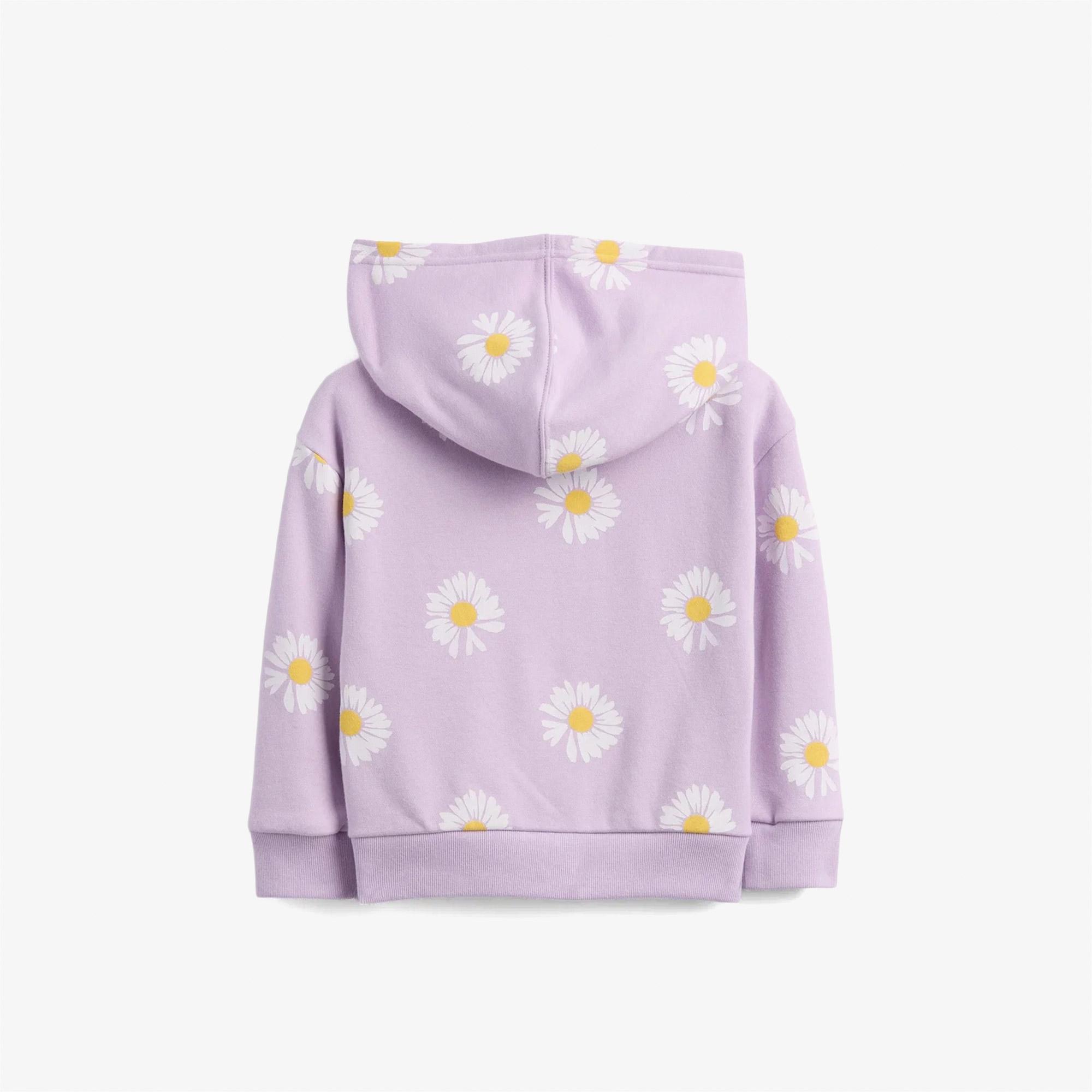 Gap V-French Logo Full Zip Çocuk Mor Sweatshirt