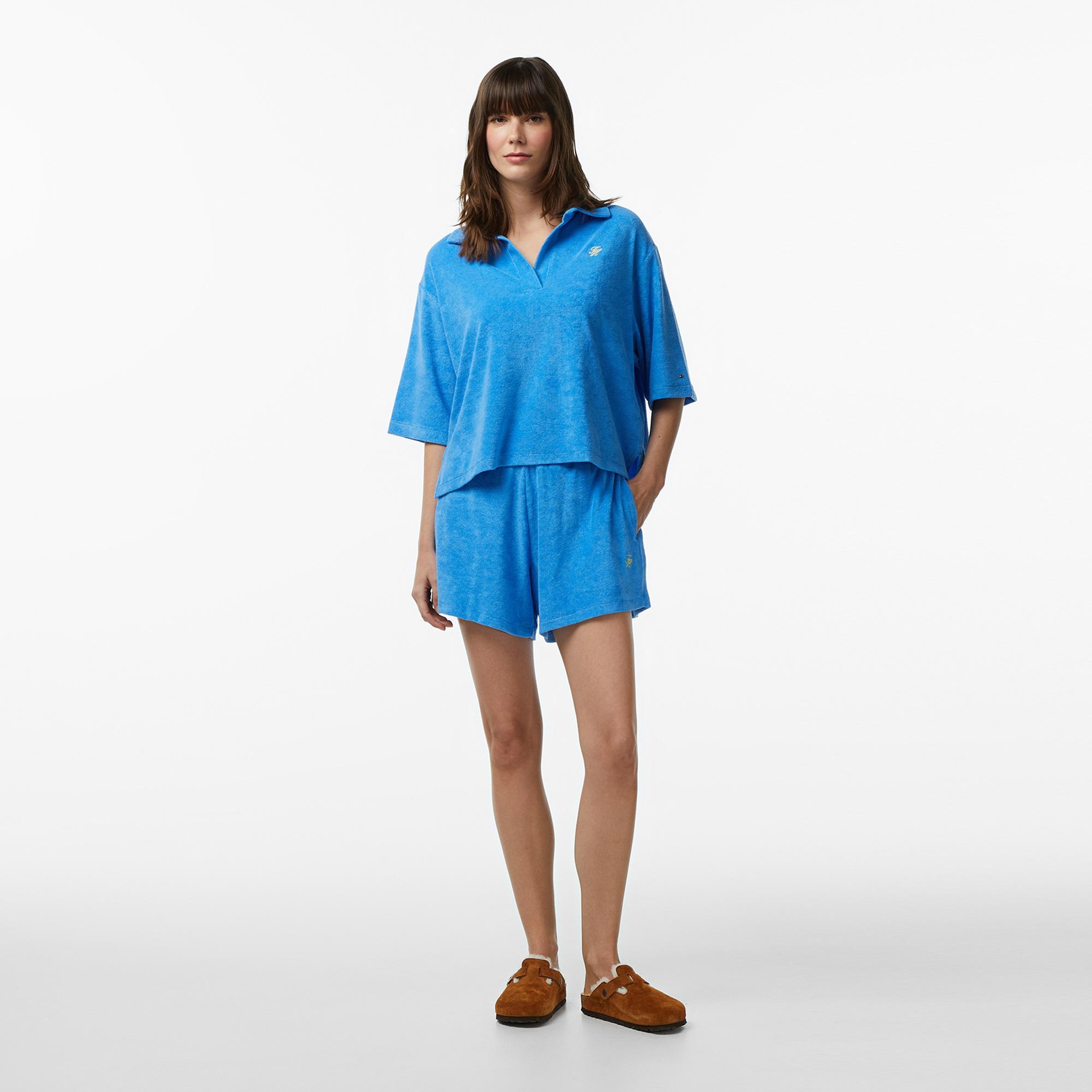 Tommy Hilfiger Cover Up Kadın Mavi Şort