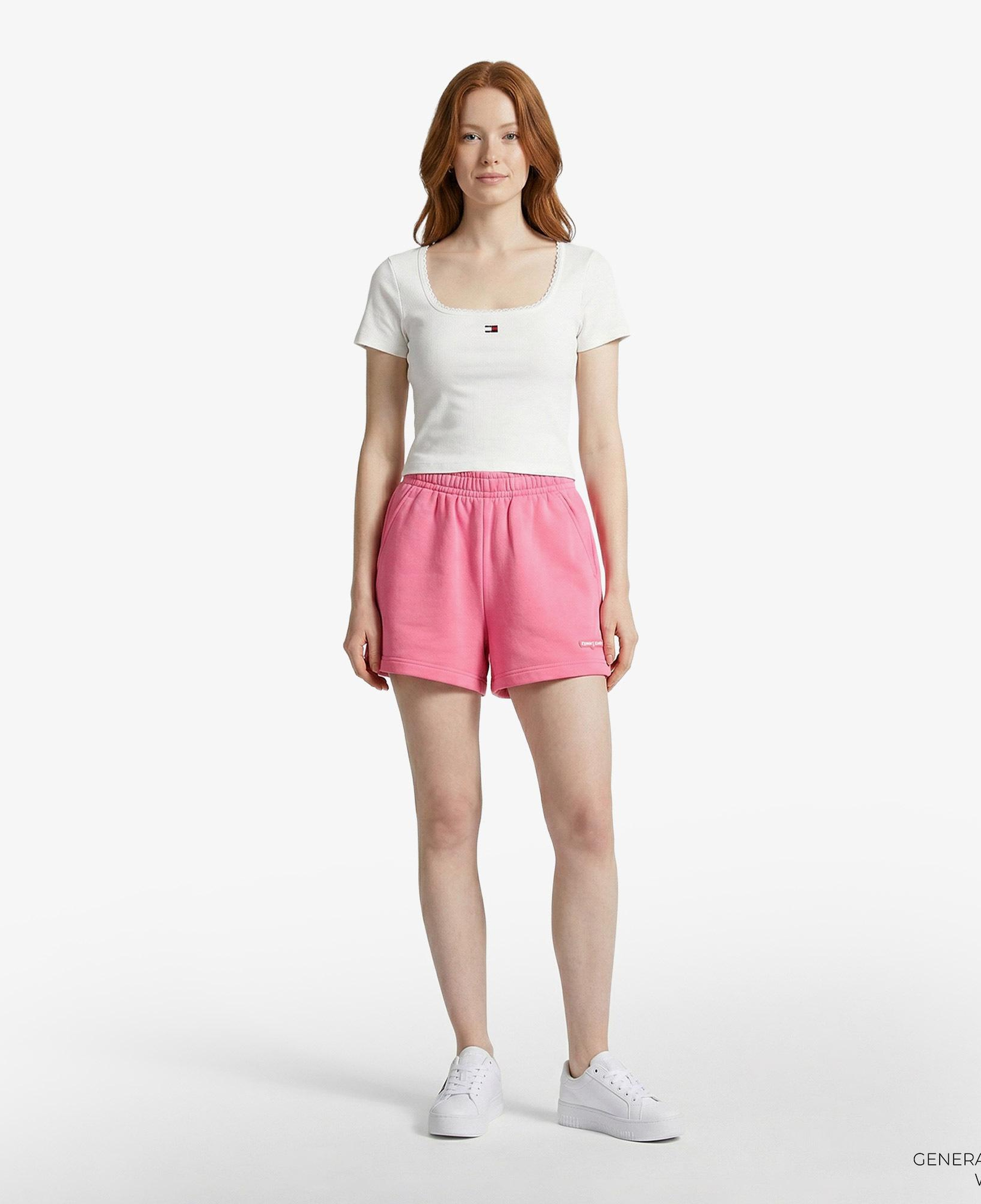 Tommy Hilfiger Script Kadın Pembe Şort