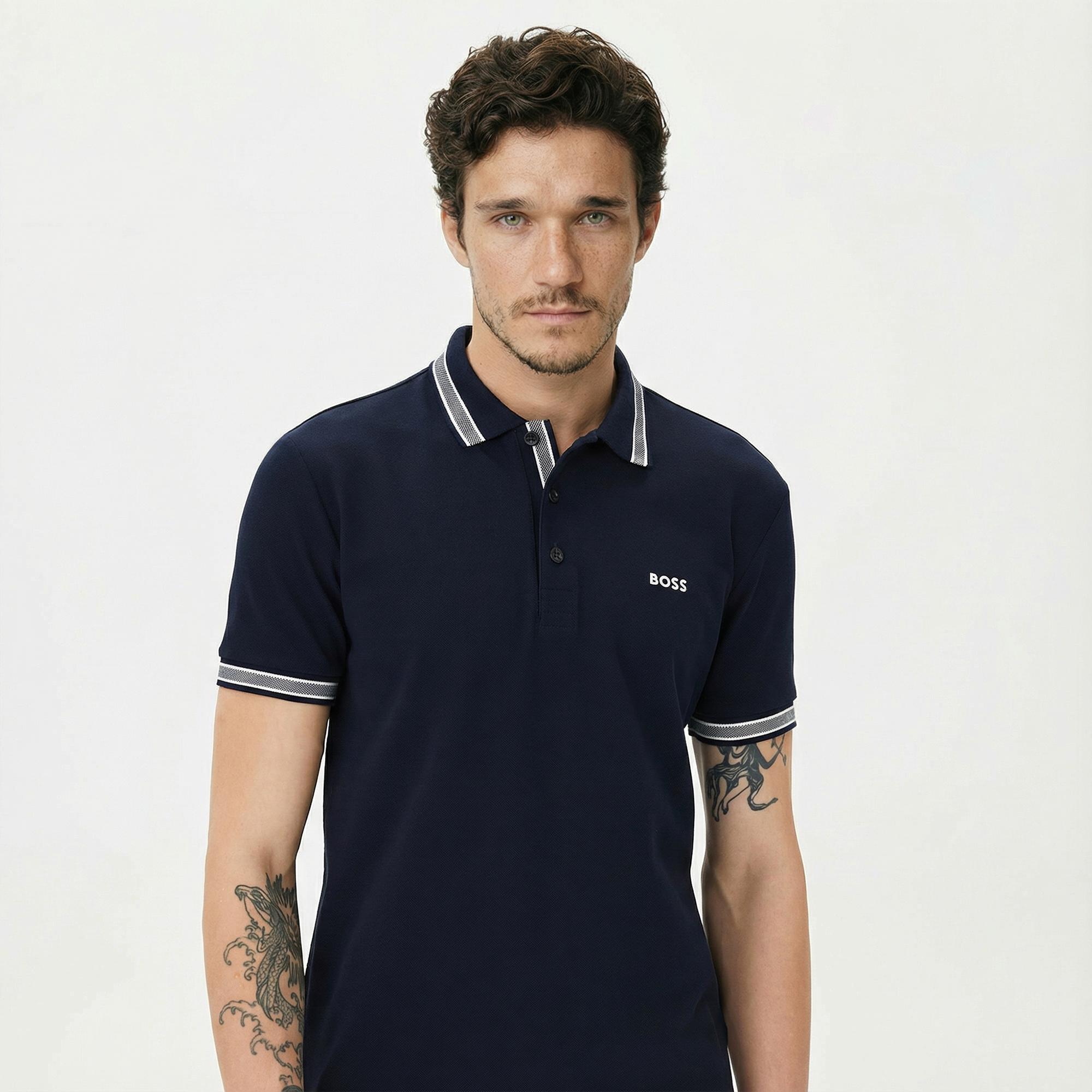 Boss Paddy Erkek Mavi Polo