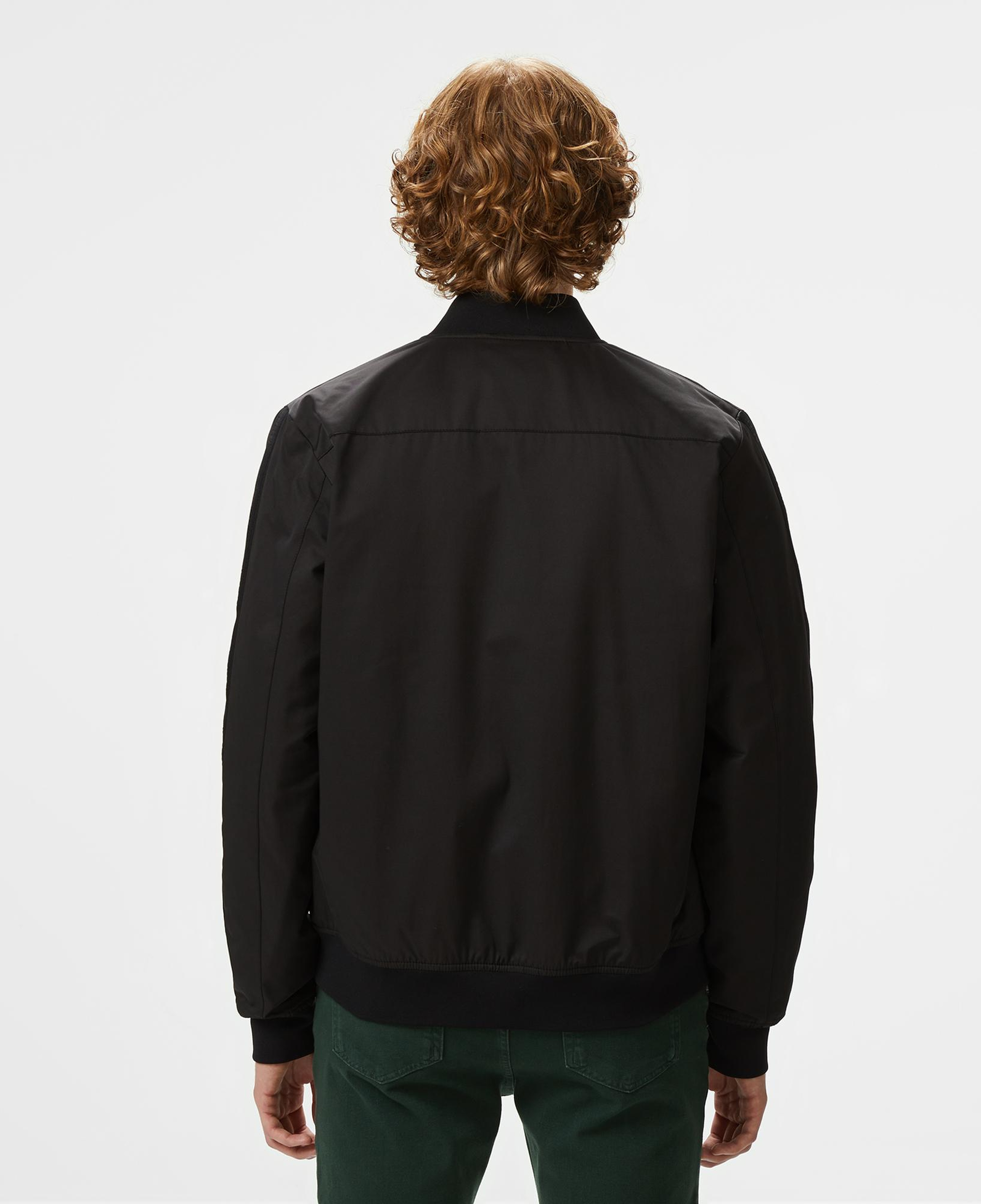 Lacoste Erkek Dik Yaka Siyah Bomber Ceket