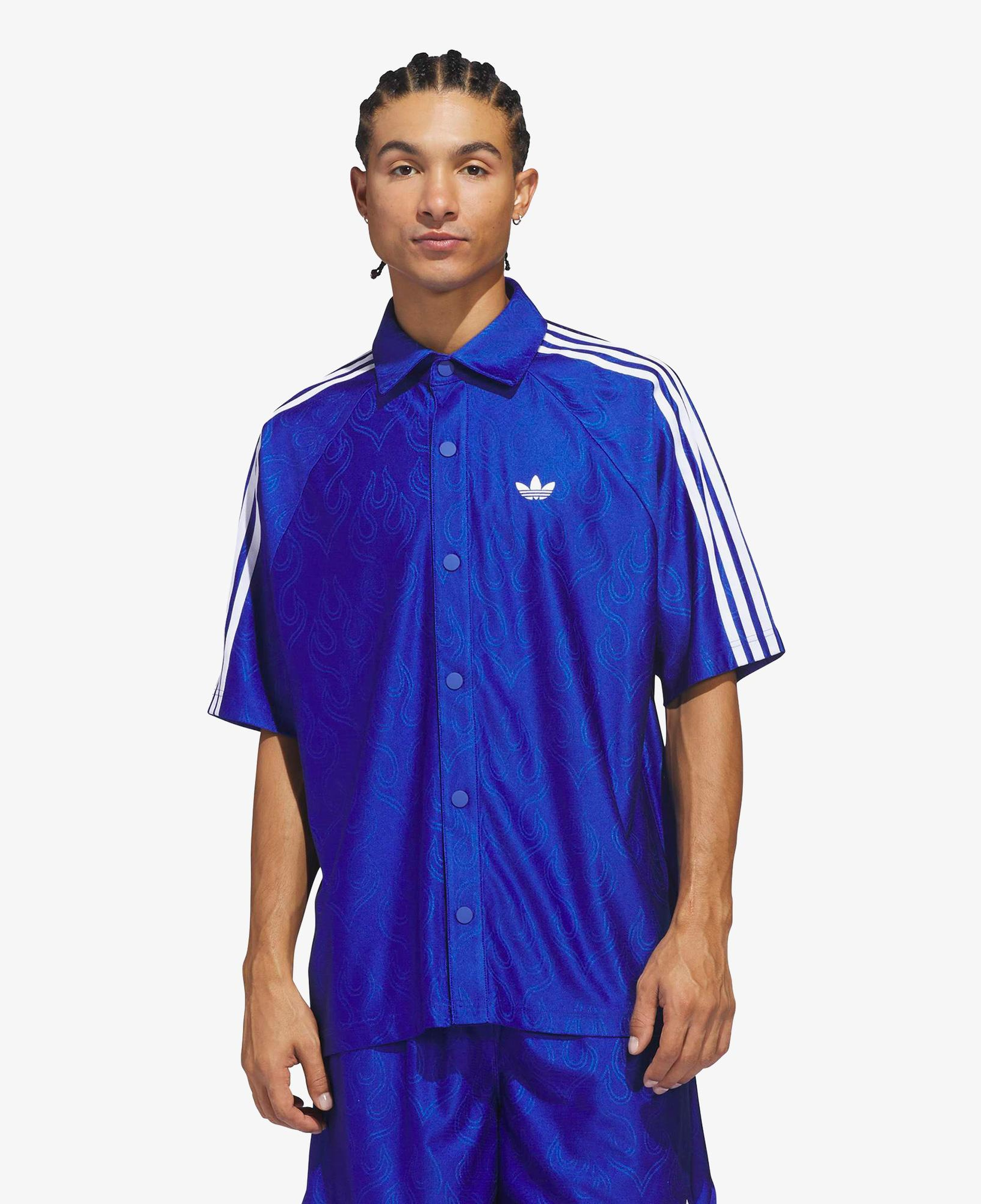 adidas Jacquard Unisex Mavi Gömlek