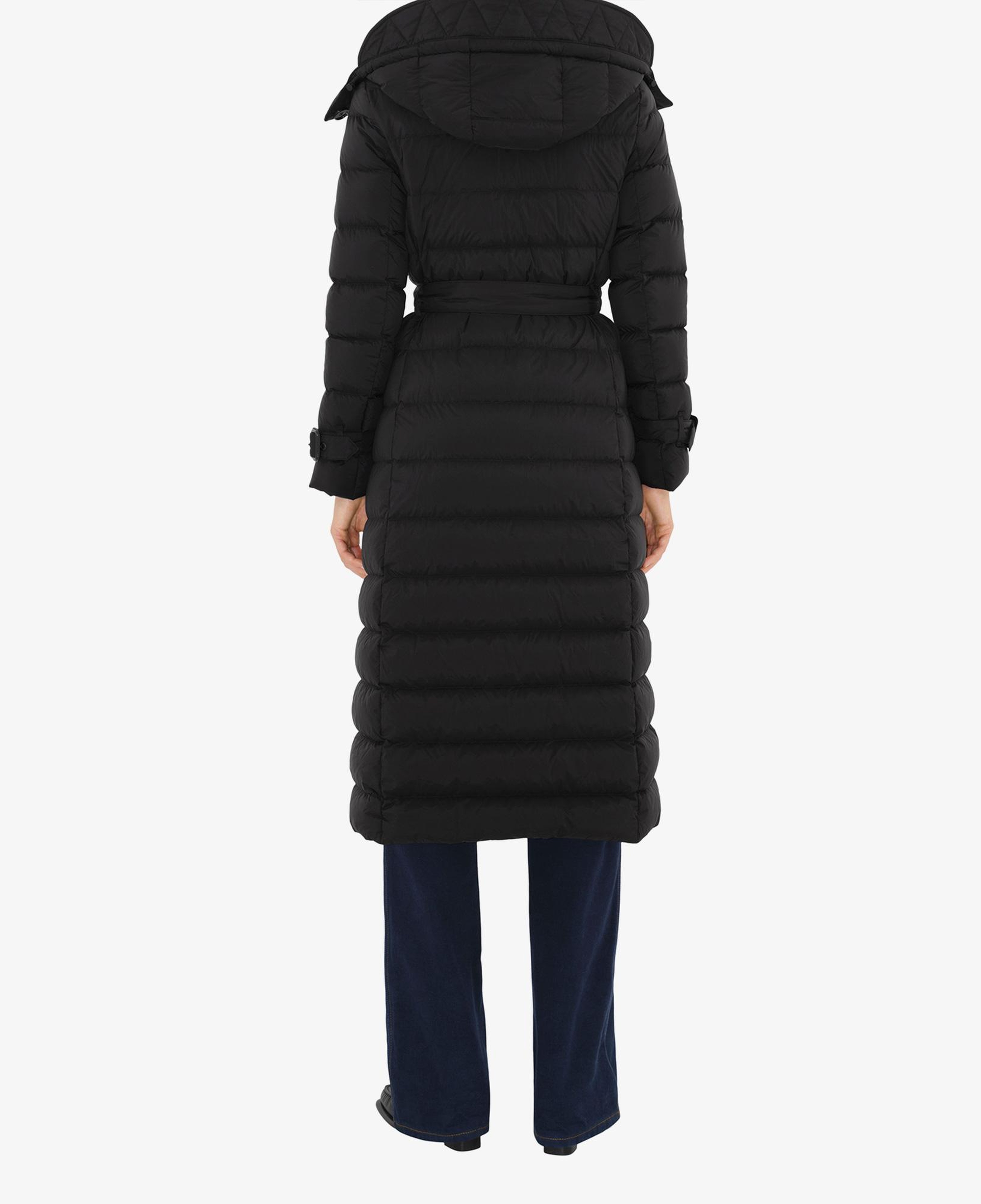 Burberry Long Nylon Puffer Kadın Siyah Mont
