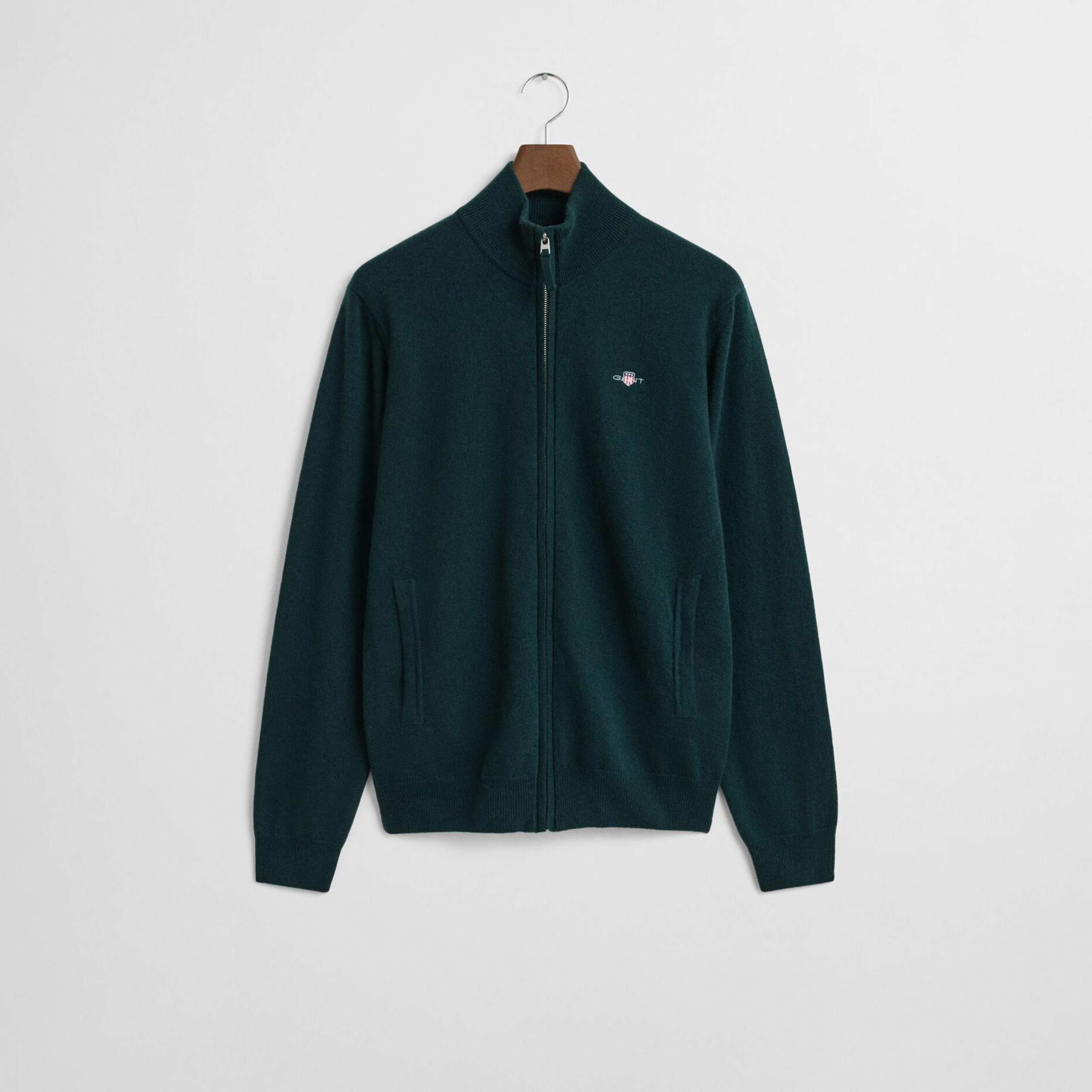 GANT Erkek Yeşil Regular Fit  Yün Hırka