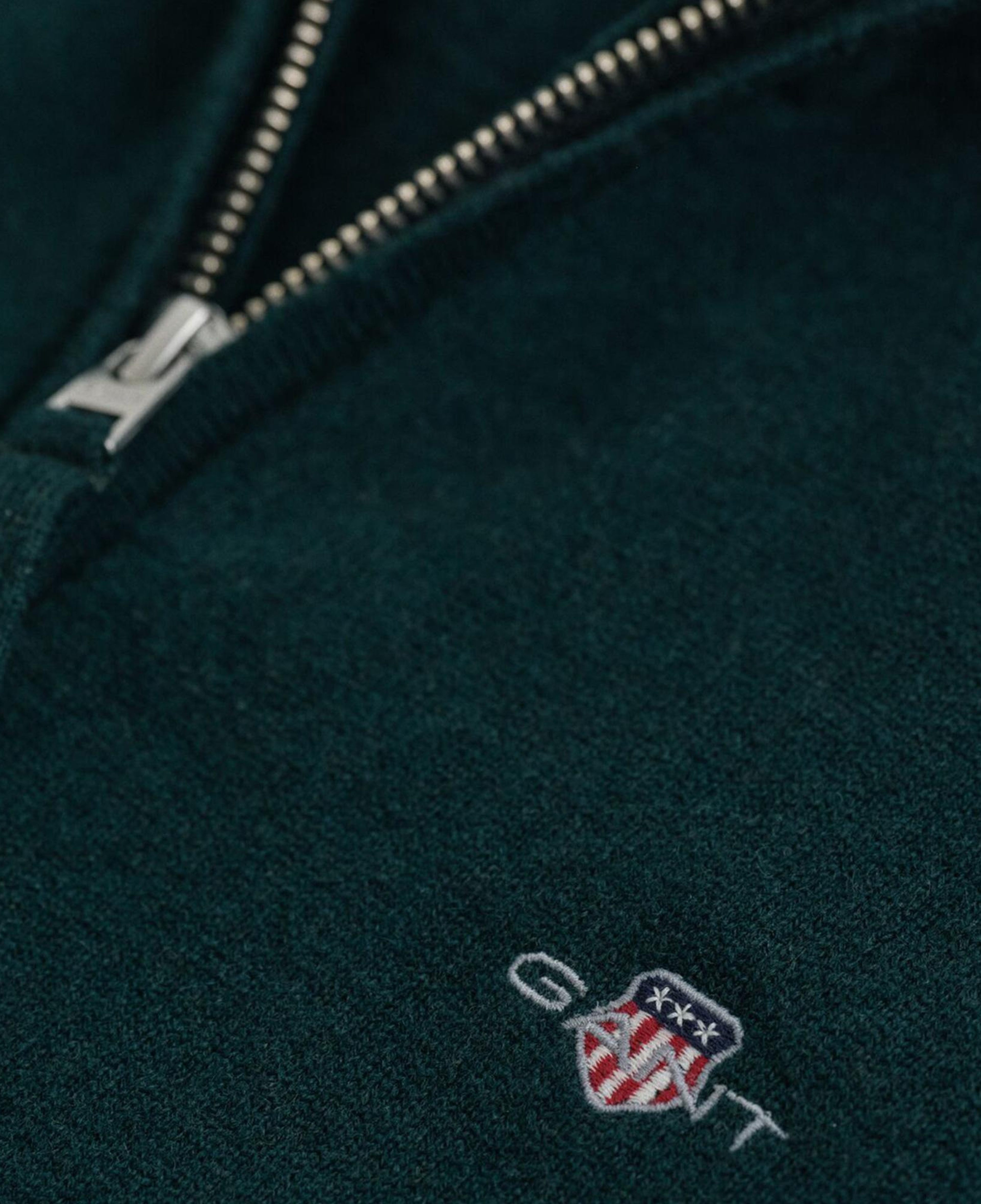 GANT Erkek Yeşil Regular Fit Yün Hırka