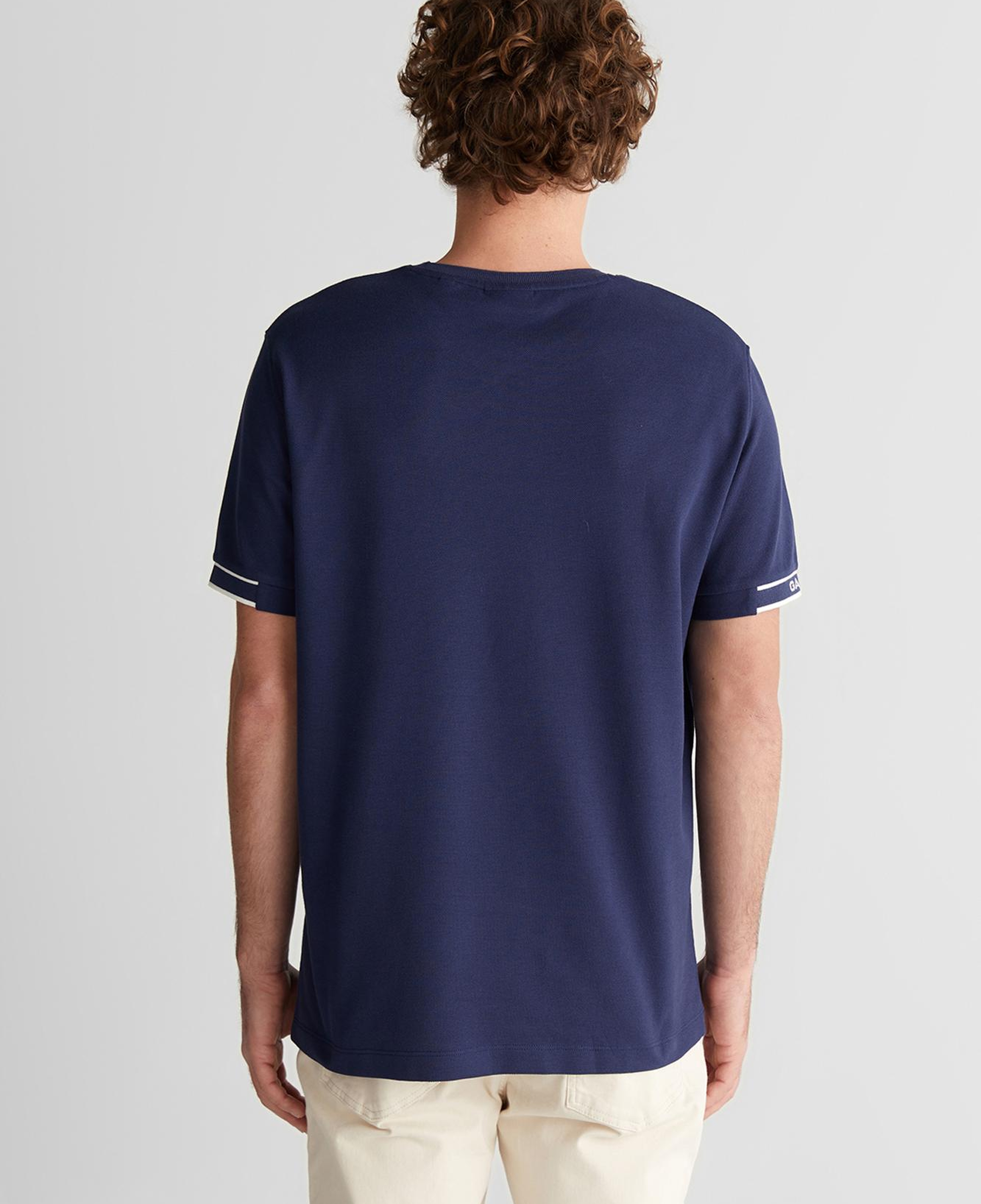 GANT Erkek Lacivert Baskılı Kısa Kollu T-Shirt