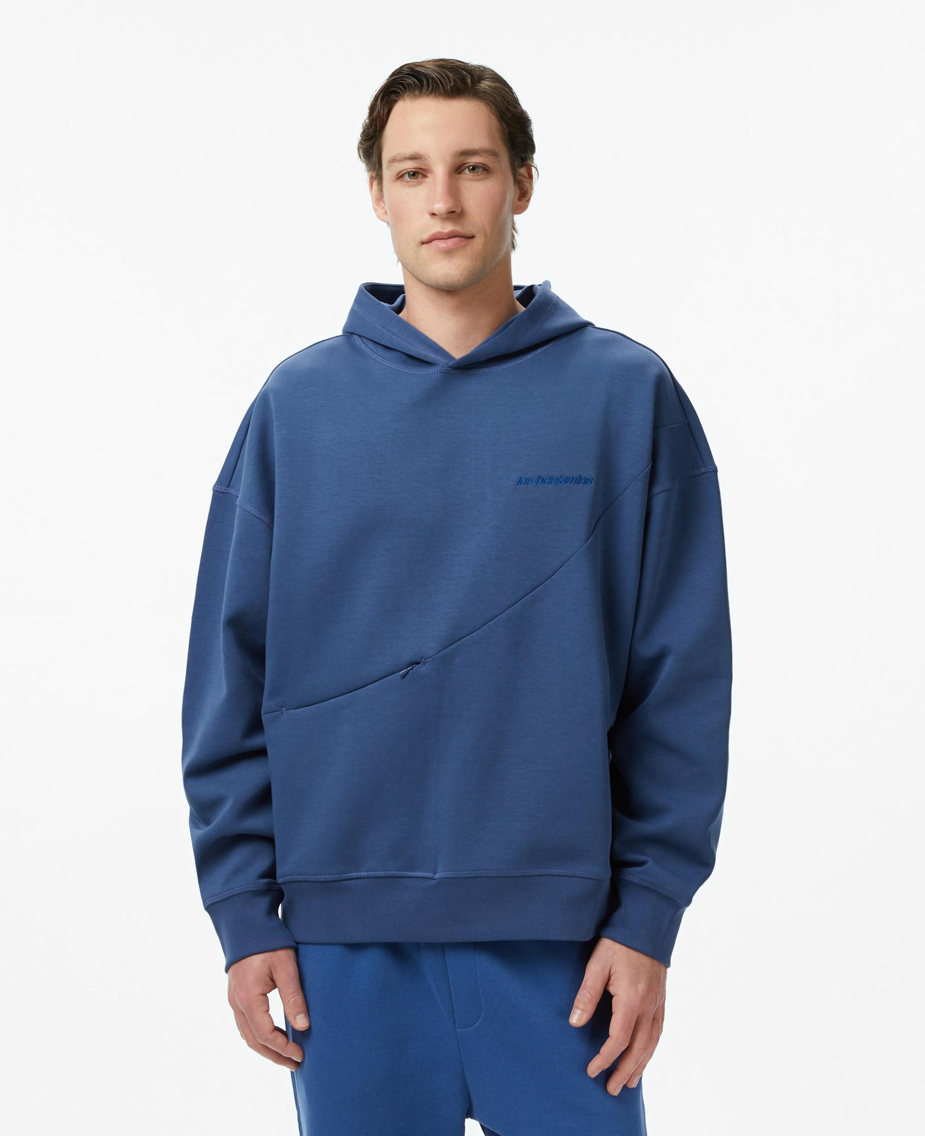 Les Benjamins Essentials 303 Erkek Mavi Sweatshirt