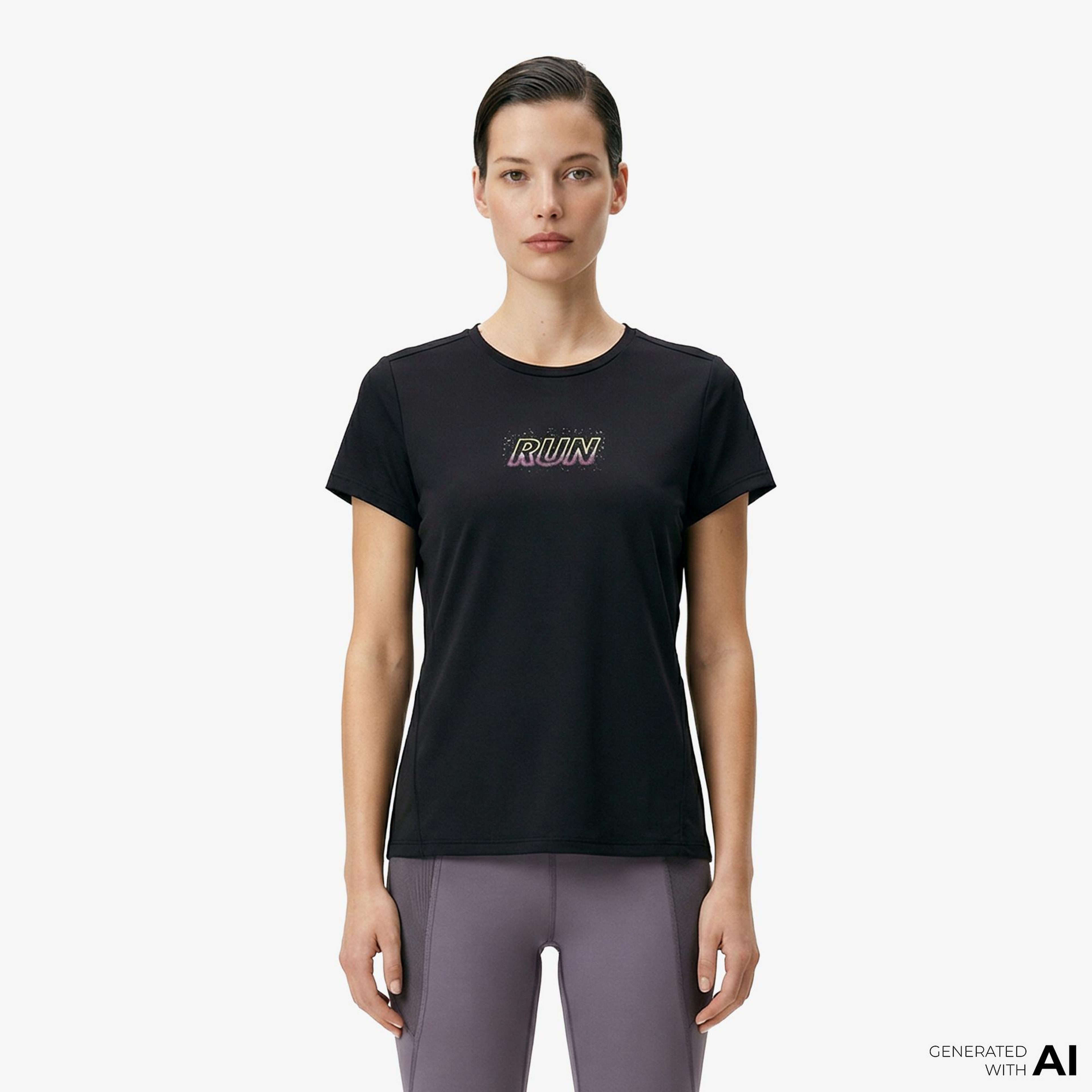 Anta Advanced Running Kadın Siyah T-Shirt