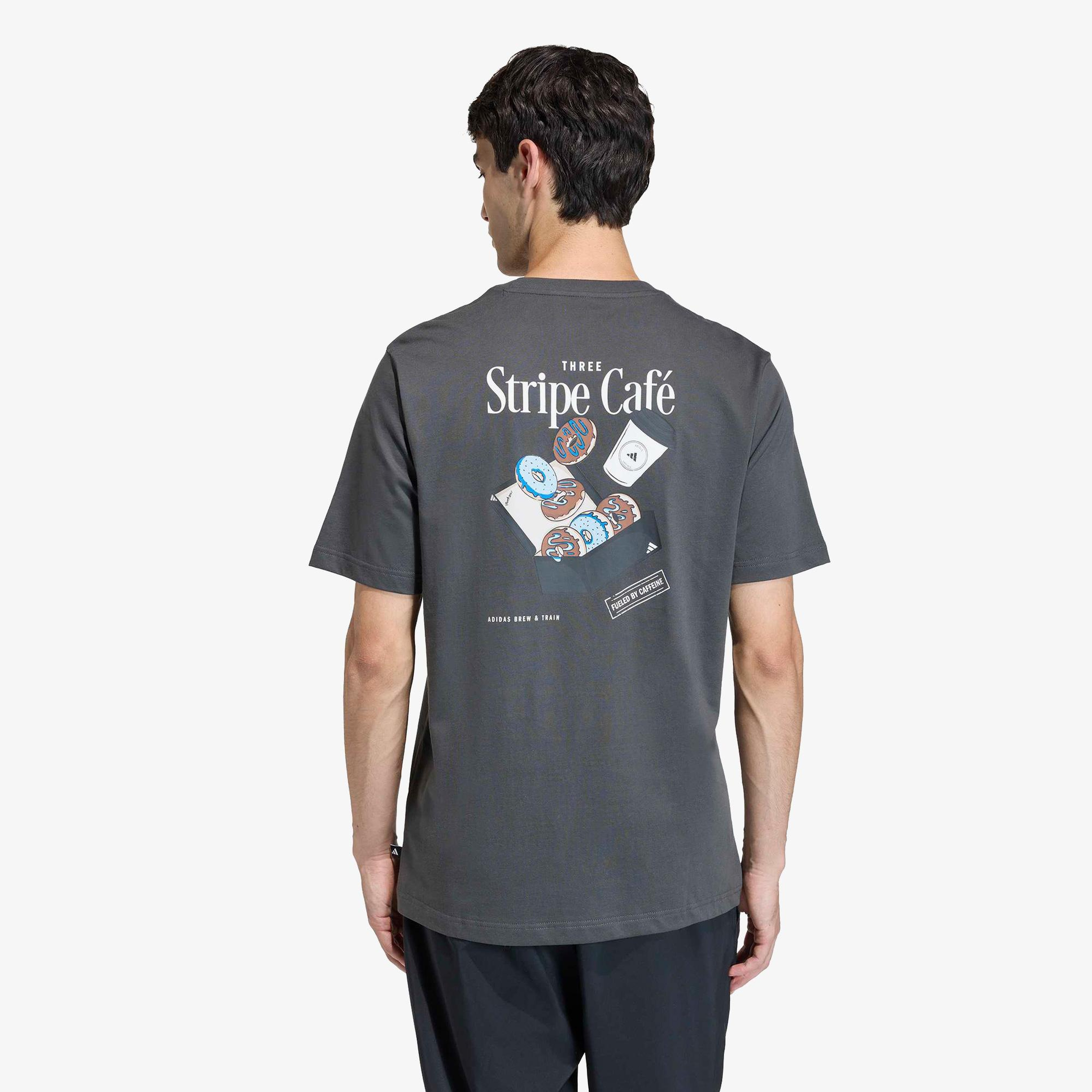 adidas Donut Box Erkek Gri T-Shirt