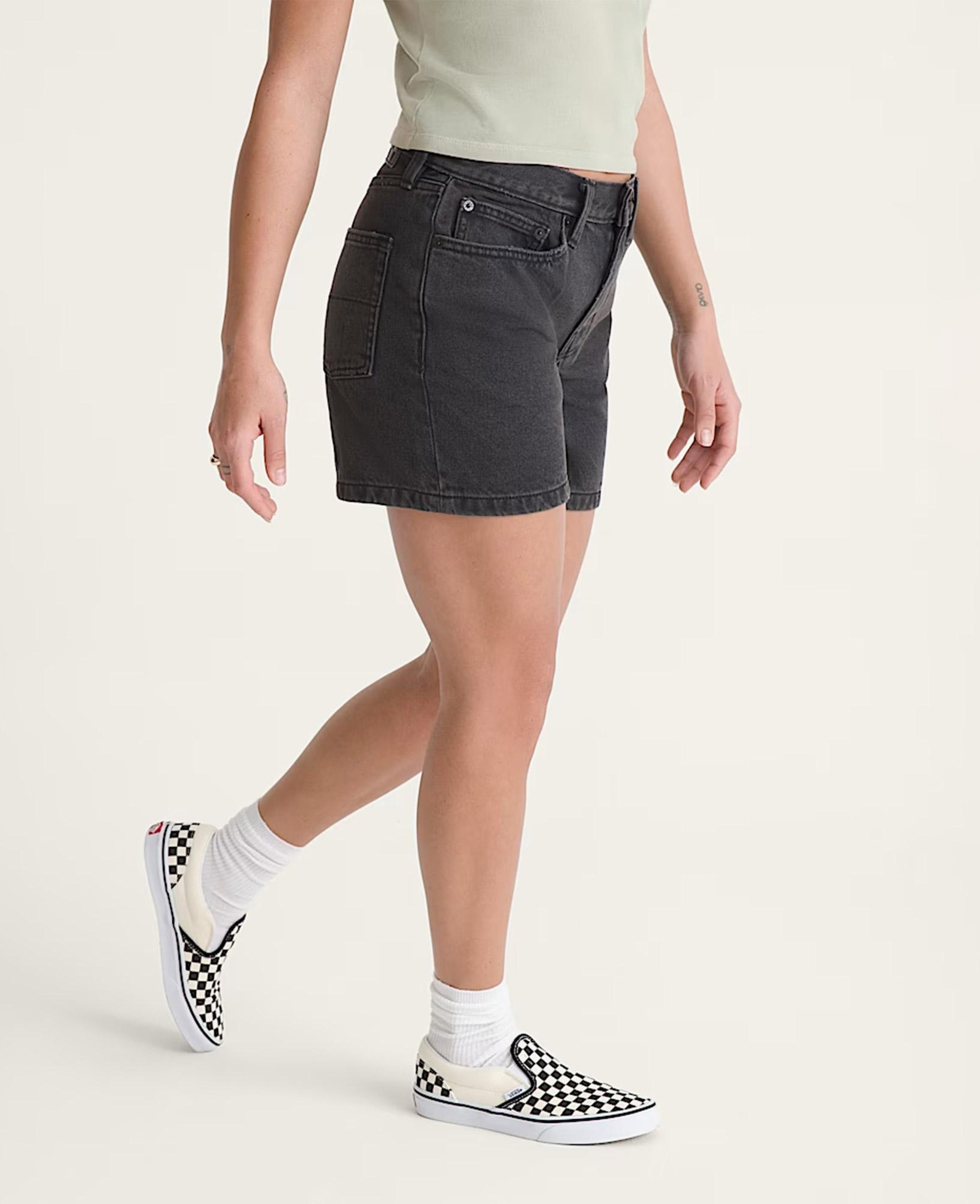 Vans Check 5 Mid Rise Kadın Siyah Şort