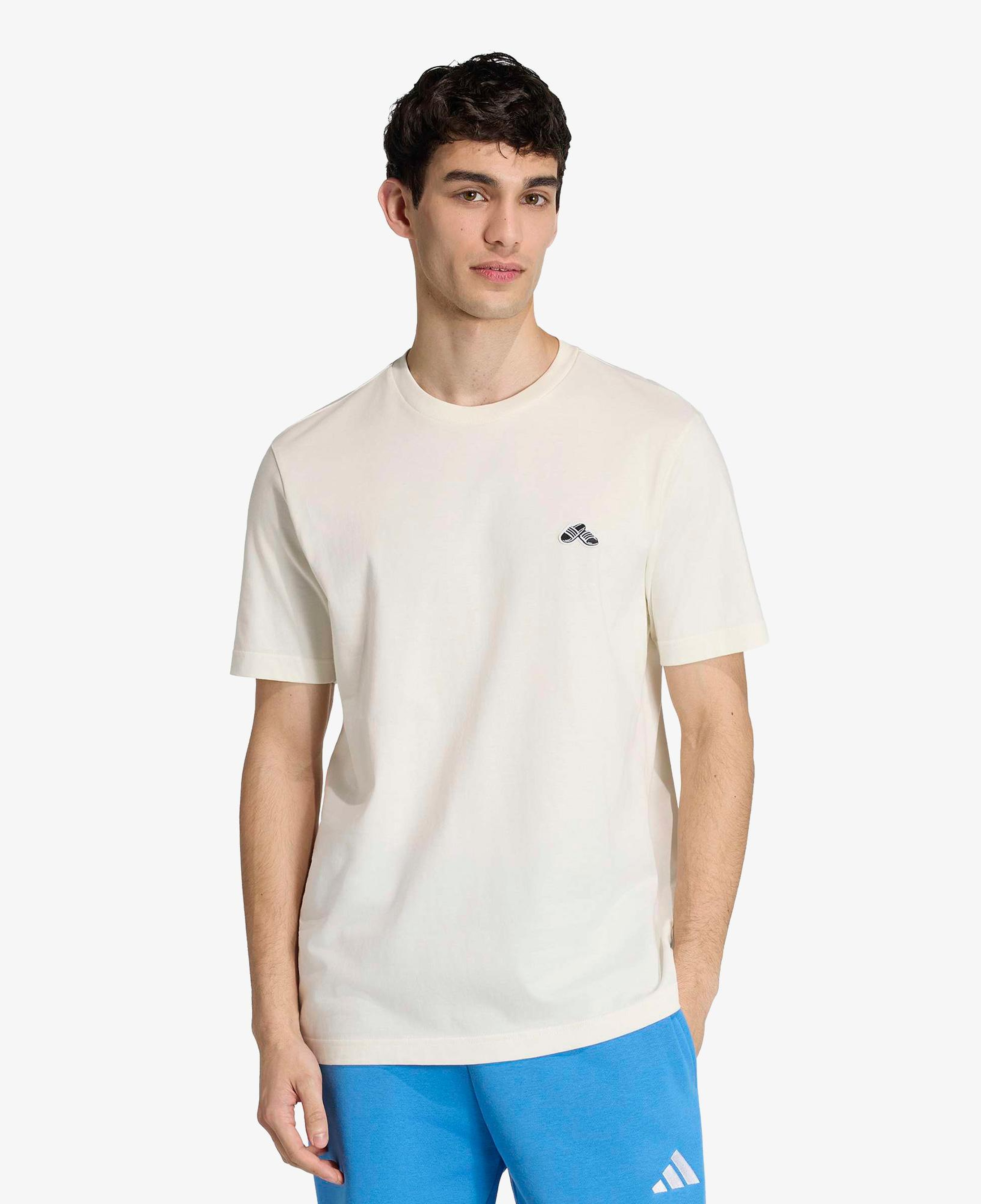 adidas Slide Erkek Beyaz T-Shirt