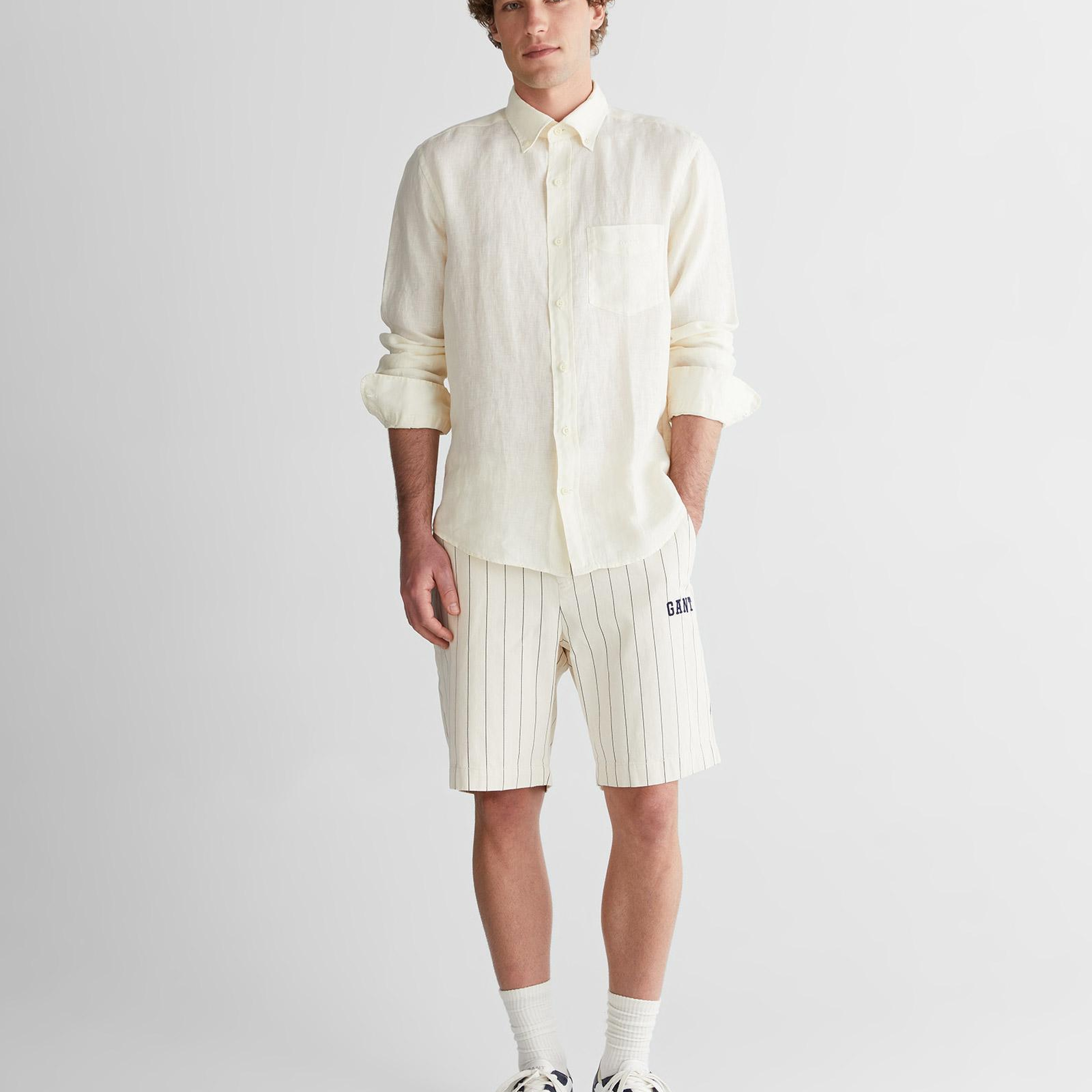 GANT Erkek Beyaz Regular Fit Gömlek