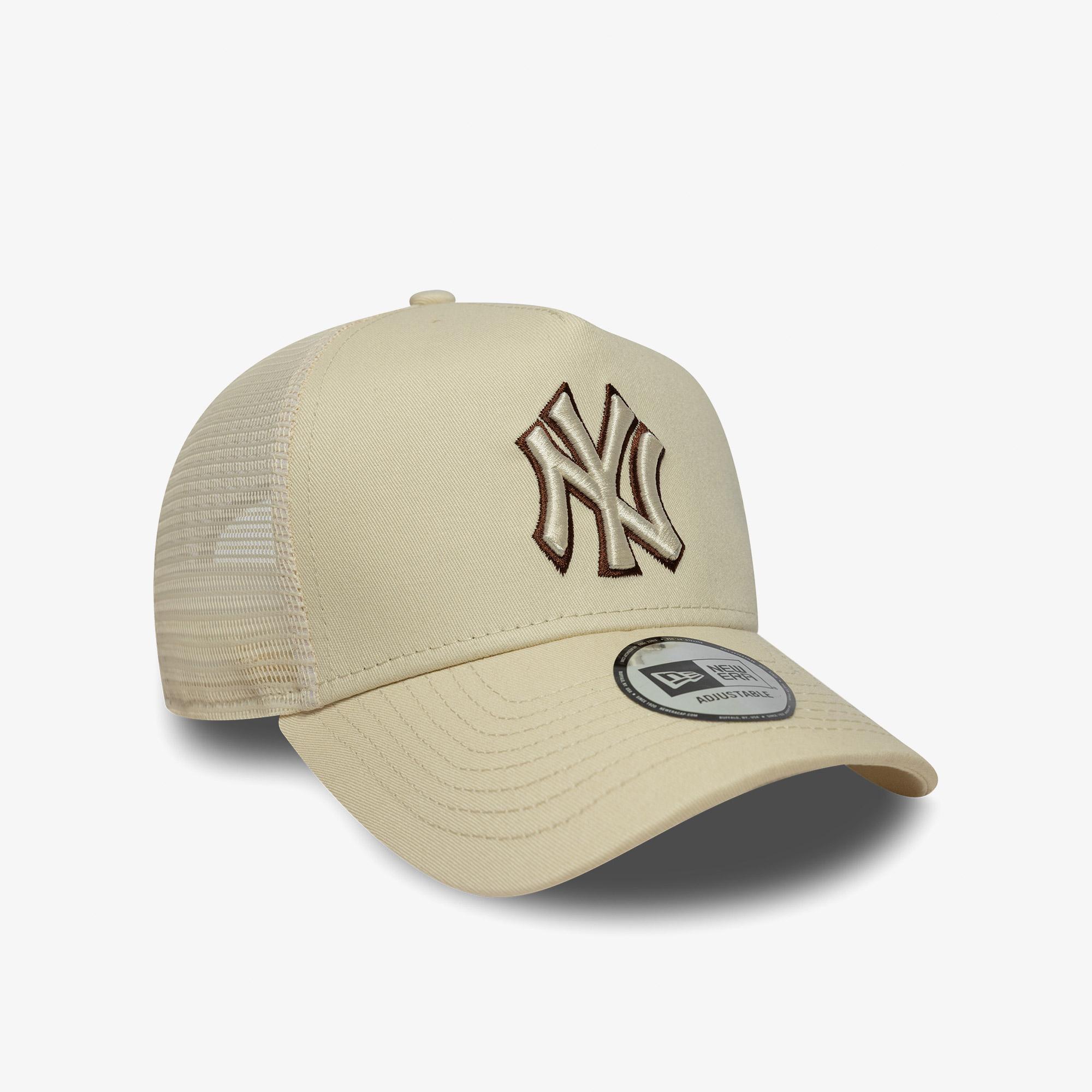 New Era Outline Ef Trucker Neyyan Unisex Bej Şapka
