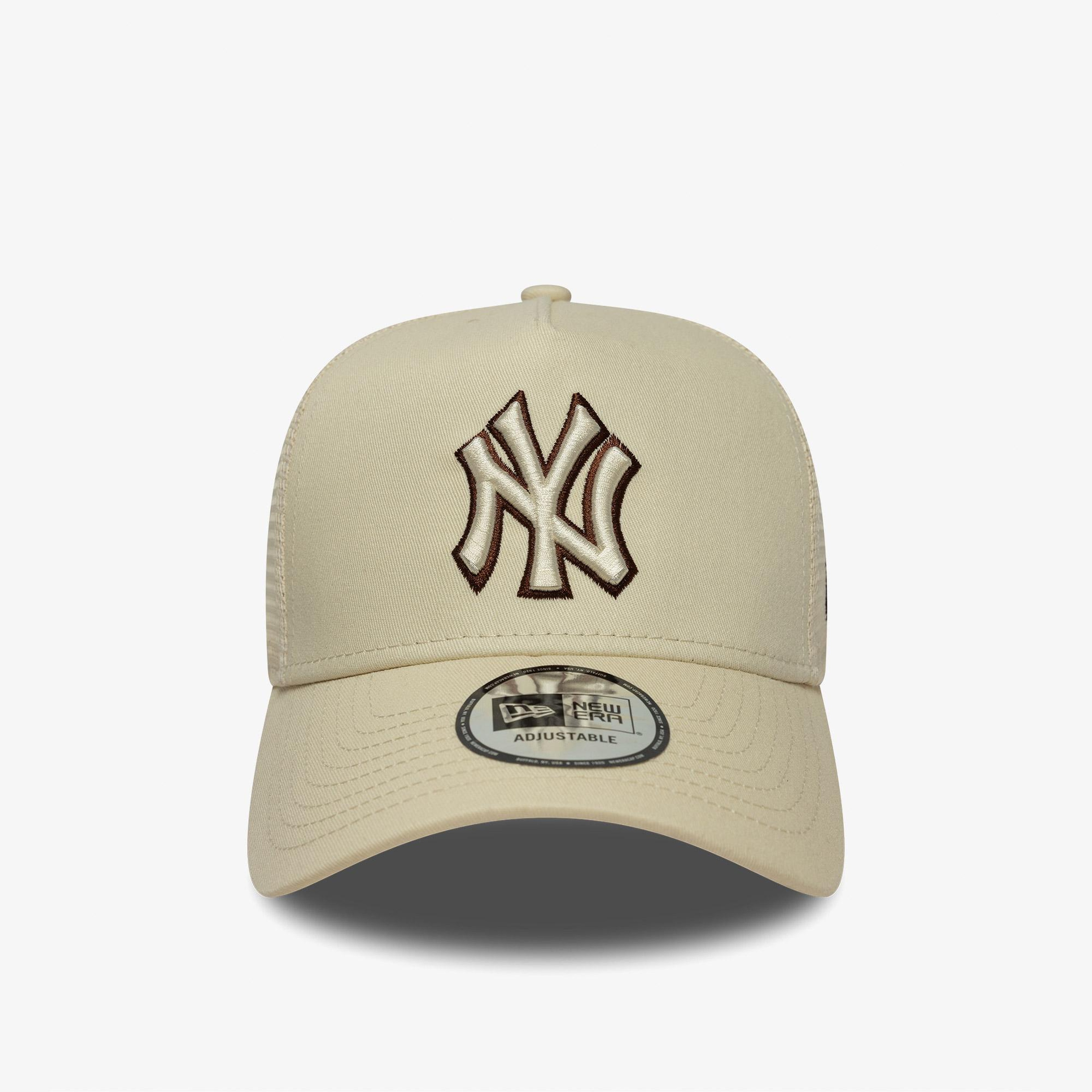 New Era Outline Ef Trucker Neyyan Unisex Bej Şapka