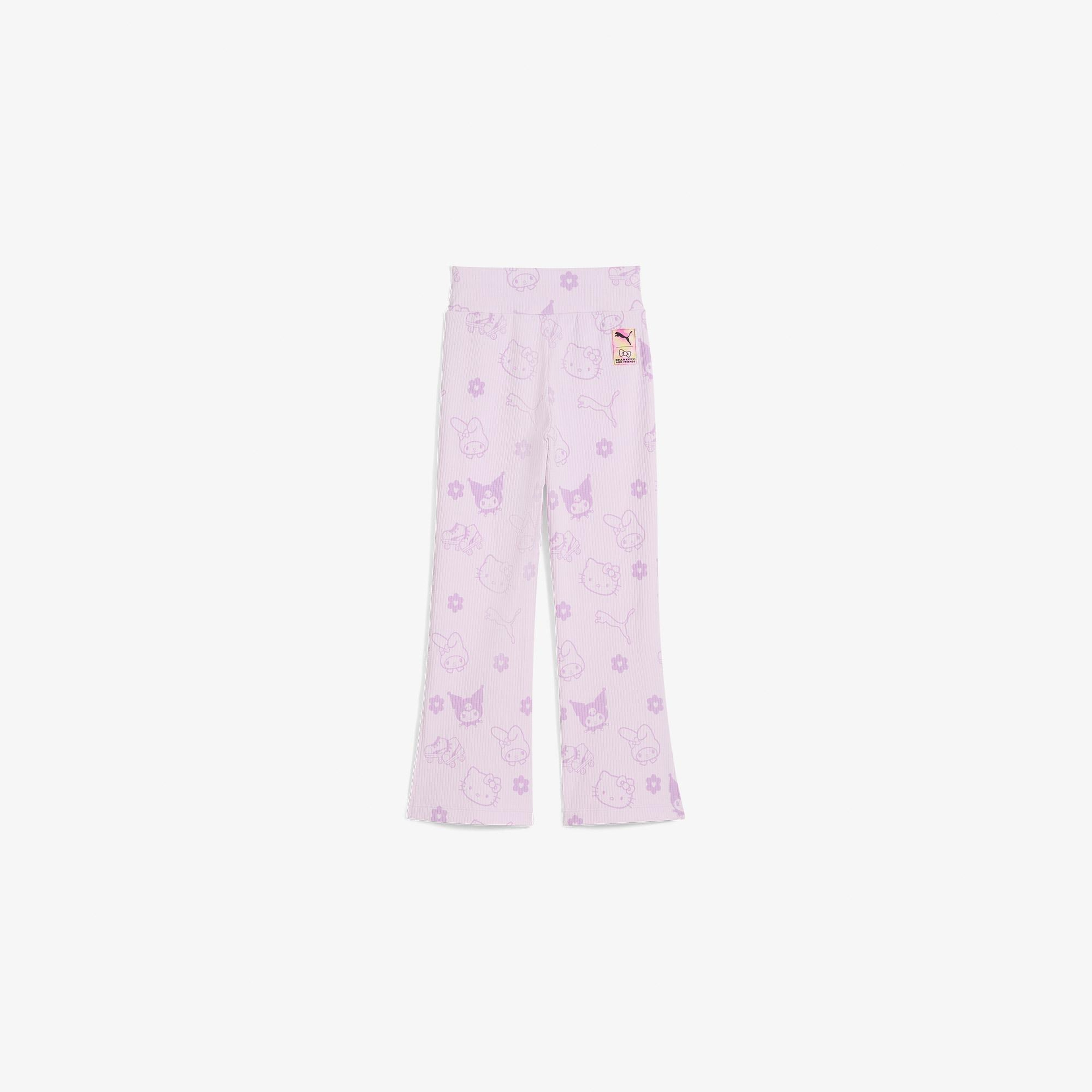 Puma X Hello Kitty Friends Flared Çocuk Mor Tayt