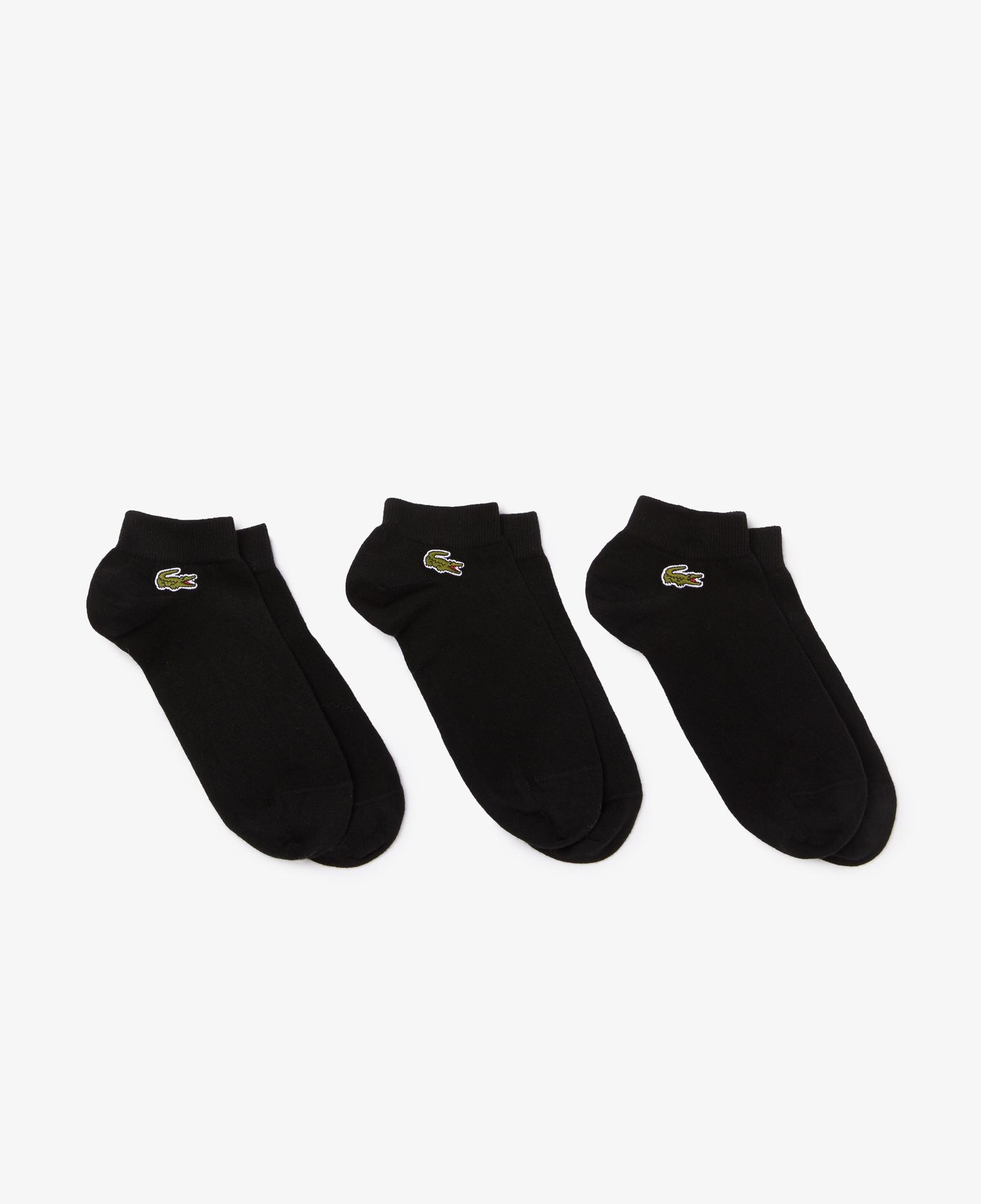 Lacoste Unisex 3'lü Siyah Çorap