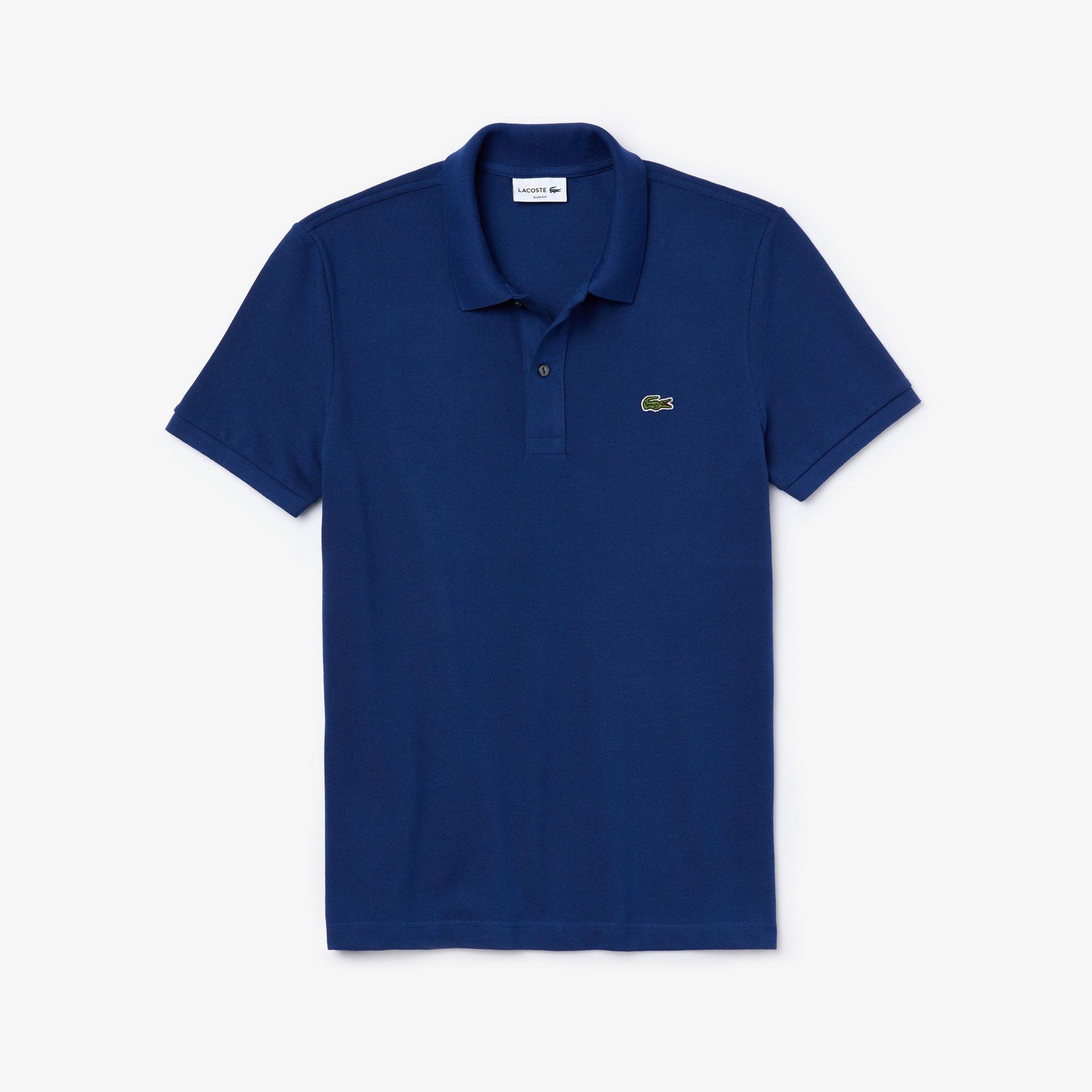 Lacoste L.12.12 Erkek Slim Fit Koyu Mavi Polo