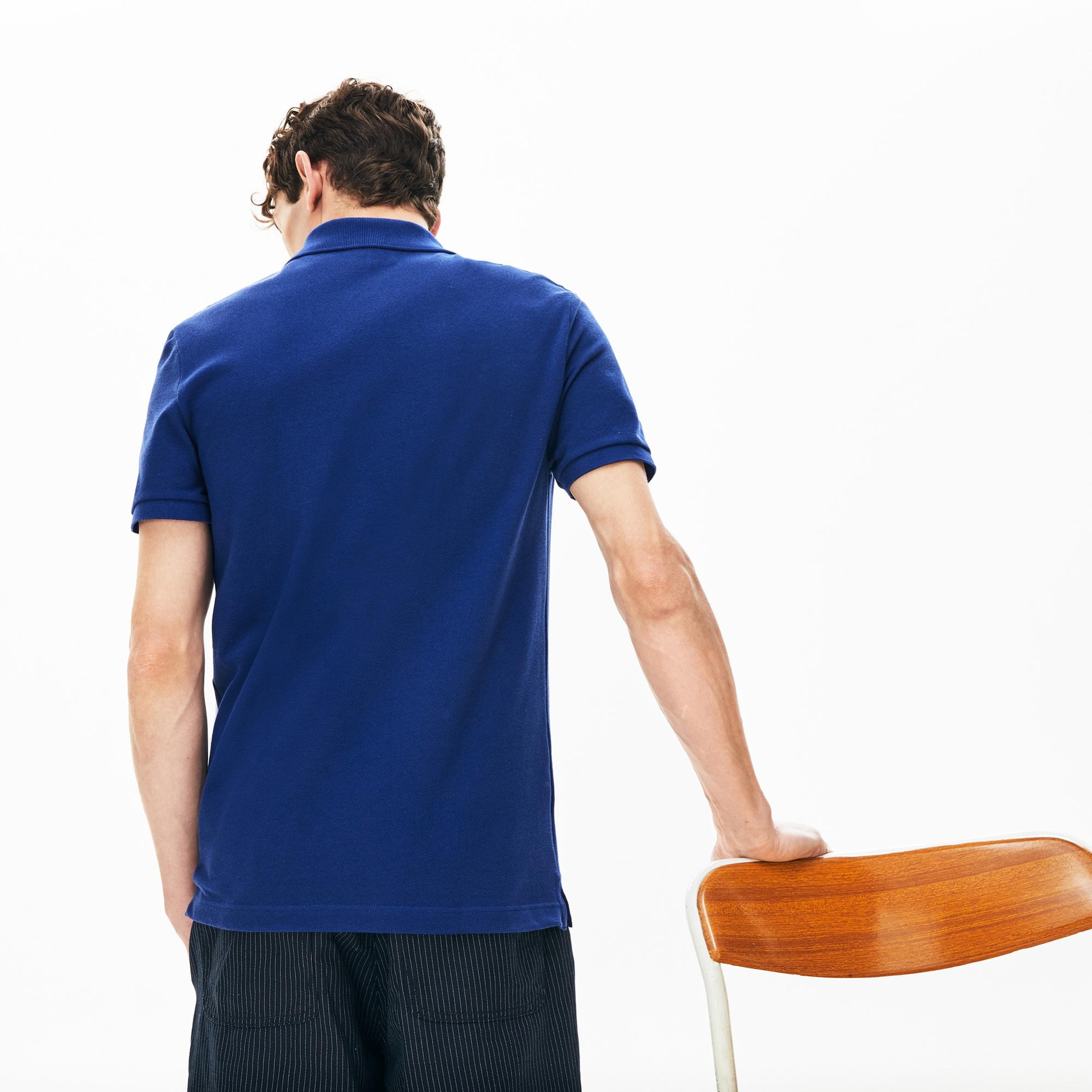 Lacoste L.12.12 Erkek Slim Fit Koyu Mavi Polo