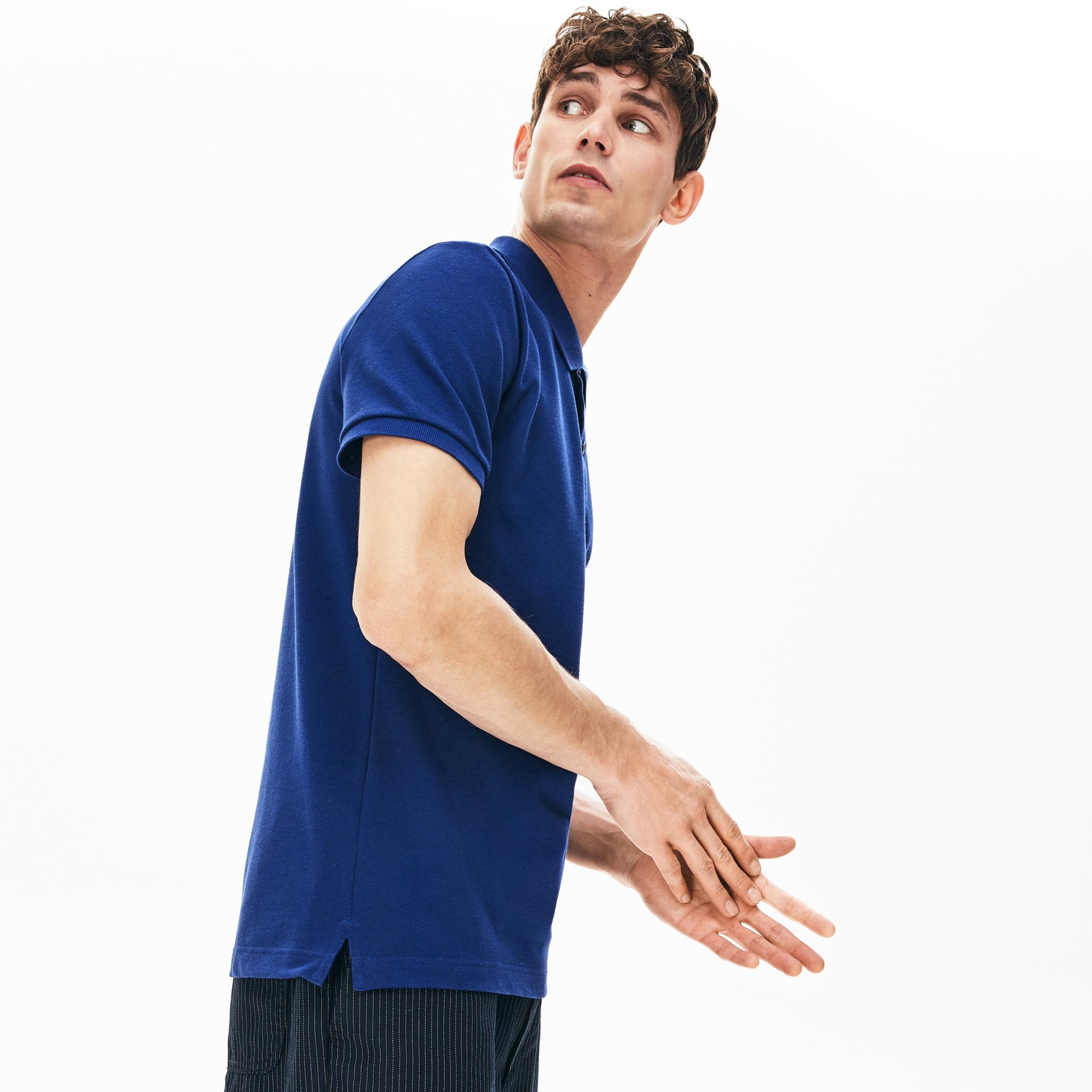 Lacoste L.12.12 Erkek Slim Fit Koyu Mavi Polo