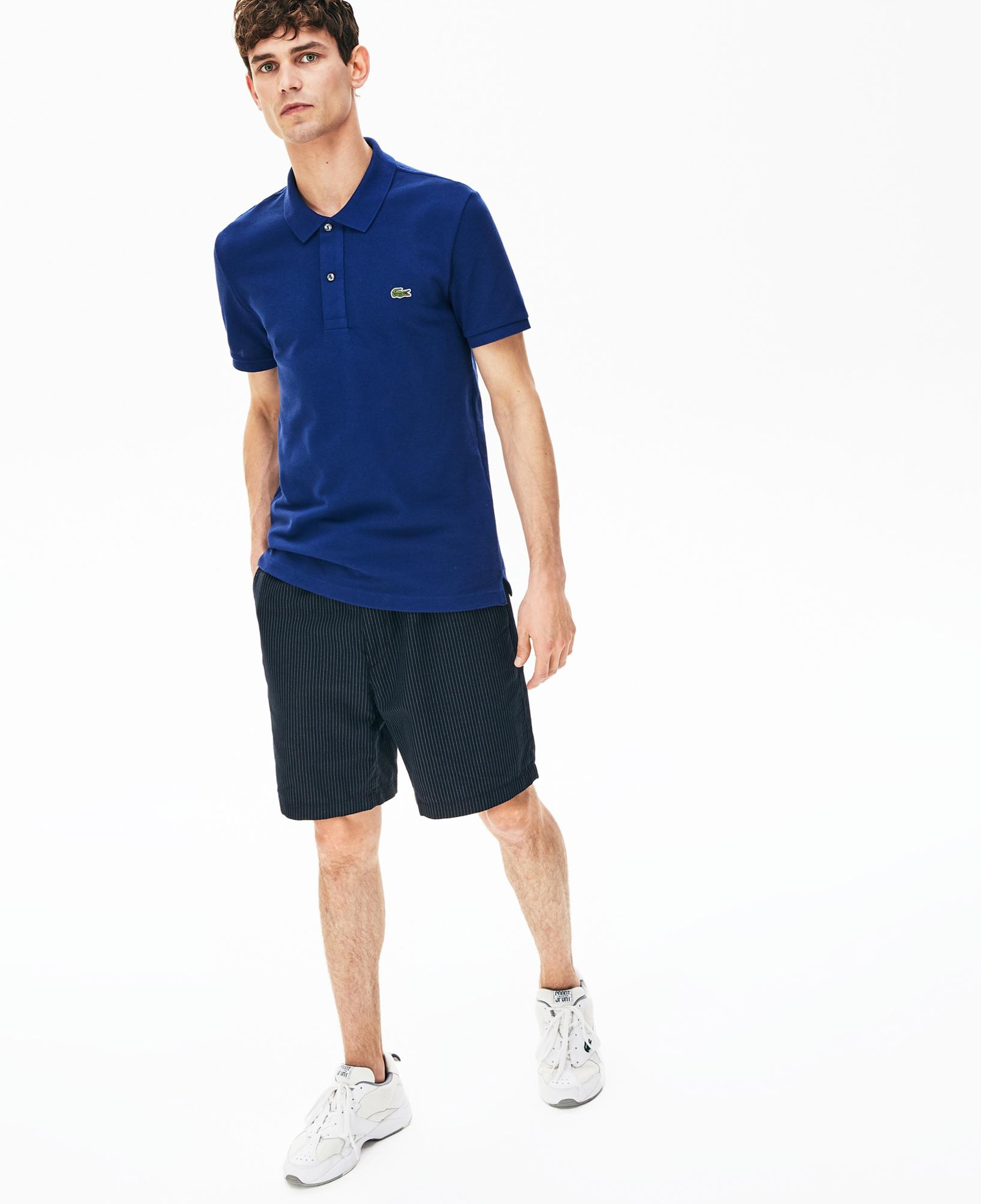 Lacoste L.12.12 Erkek Slim Fit Koyu Mavi Polo