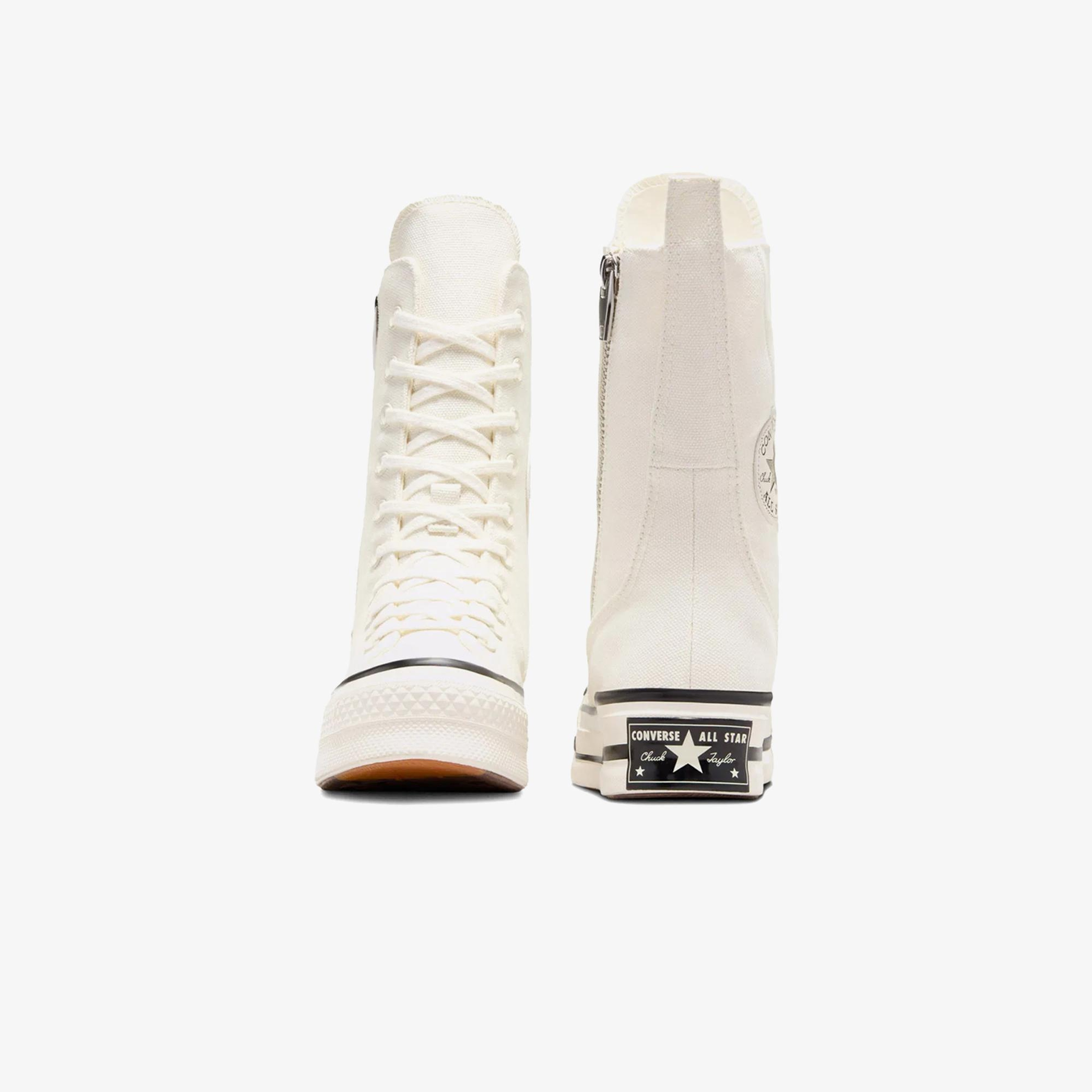 Converse Chuck 70 Plus XHi Unisex Krem Platform Sneaker