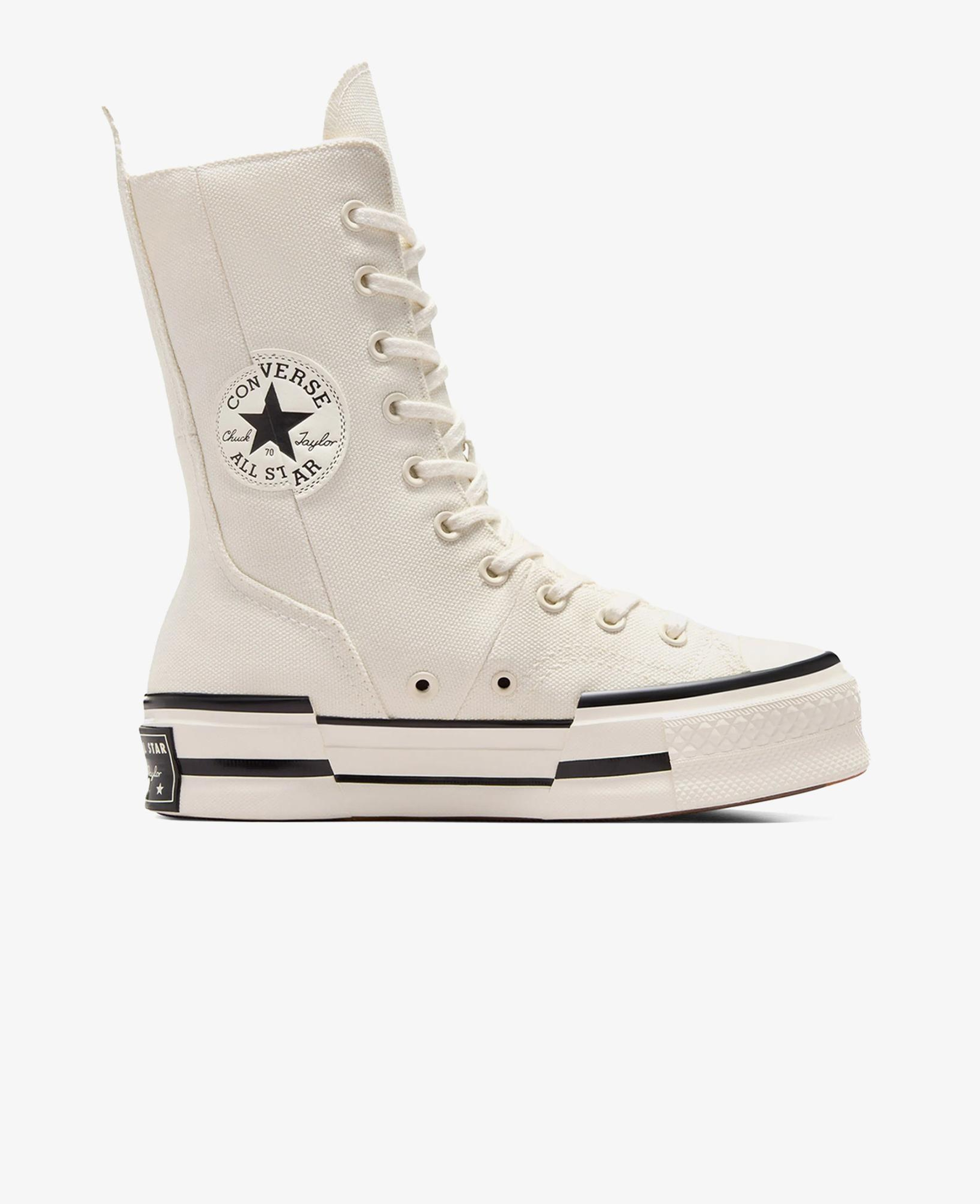 Converse Chuck 70 Plus XHi Unisex Krem Platform Sneaker