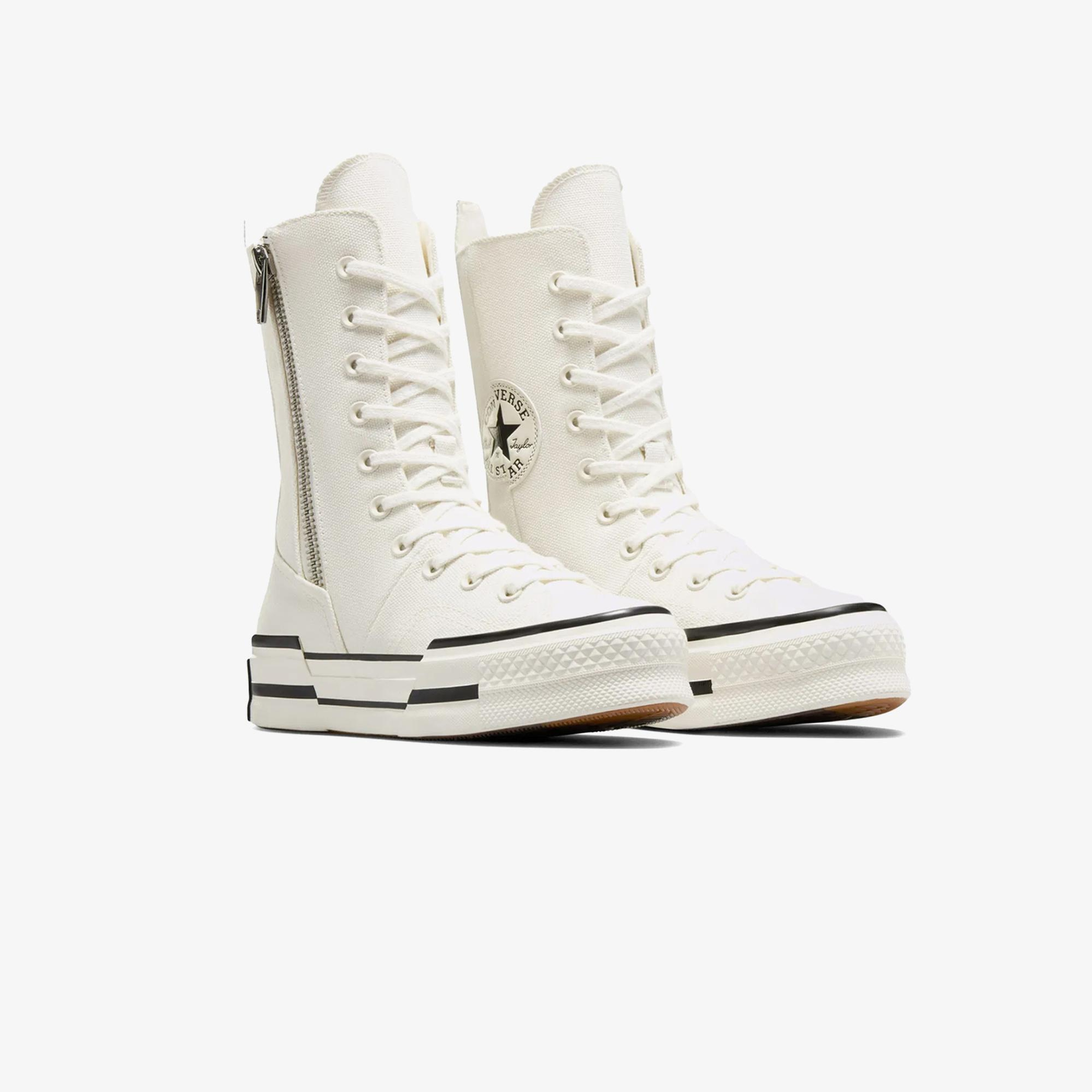 Converse Chuck 70 Plus XHi Unisex Krem Platform Sneaker