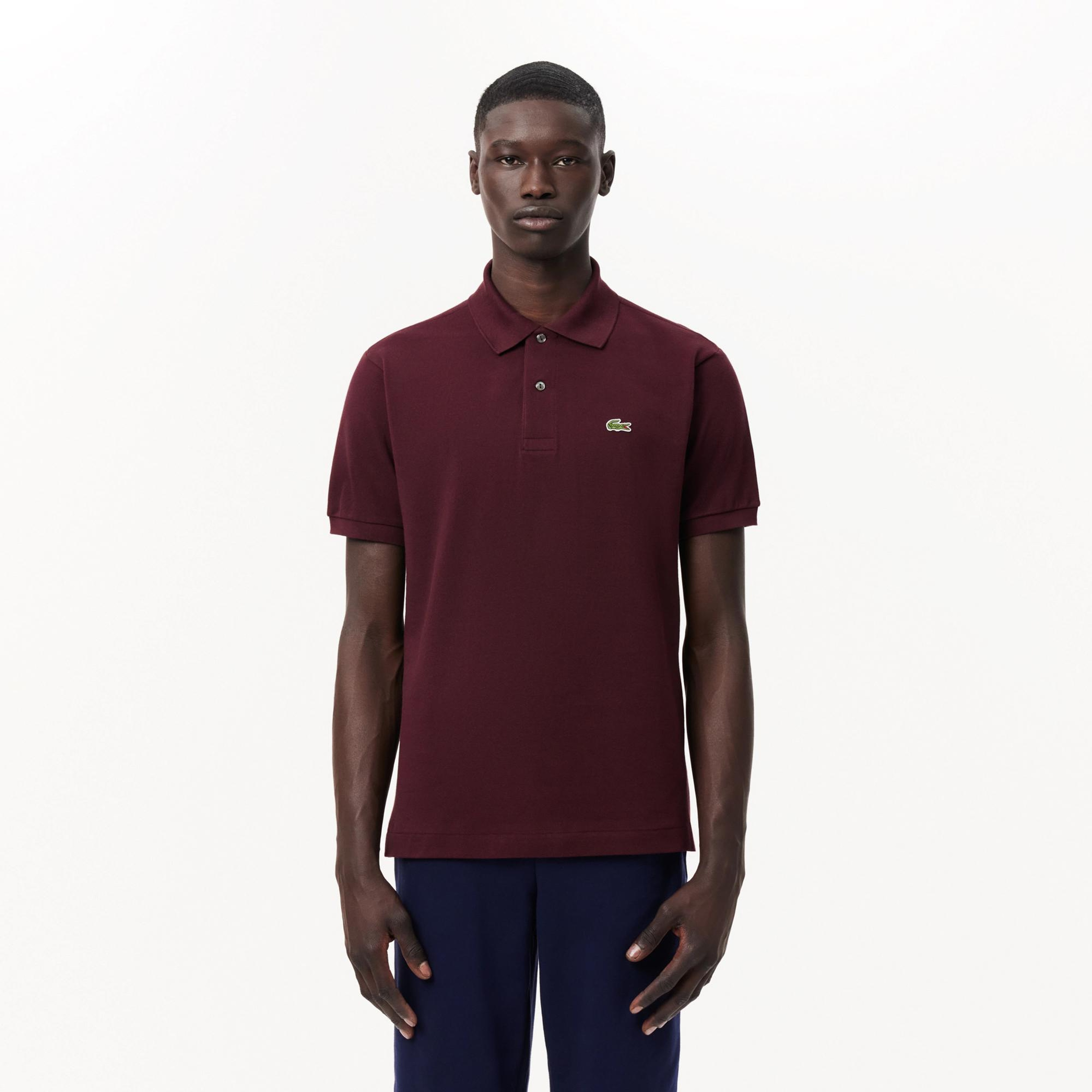 Lacoste L.12.12 Erkek Classic Fit Bordo Polo