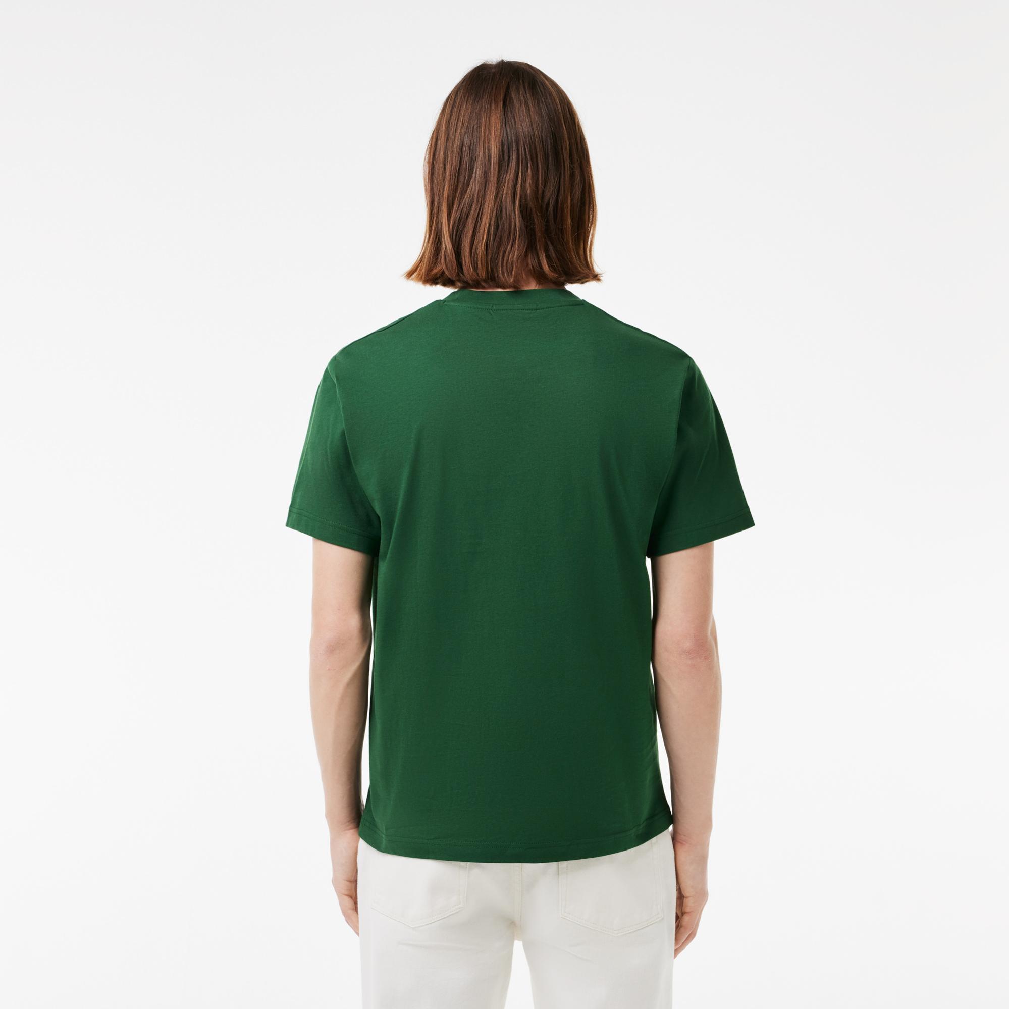 Lacoste Erkek Classic Fit Bisiklet Yaka Koyu Yeşil T-Shirt