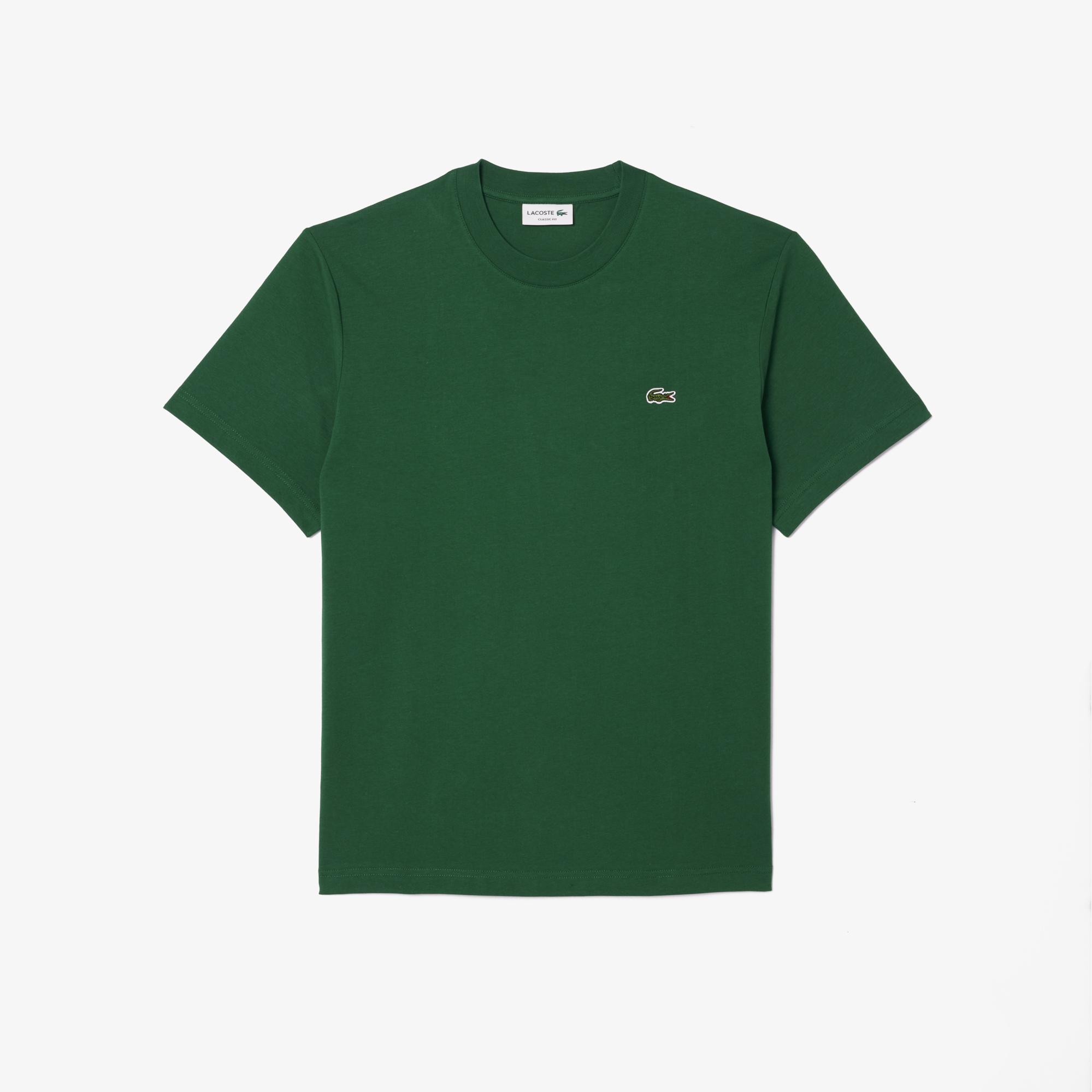 Lacoste Erkek Classic Fit Bisiklet Yaka Koyu Yeşil T-Shirt