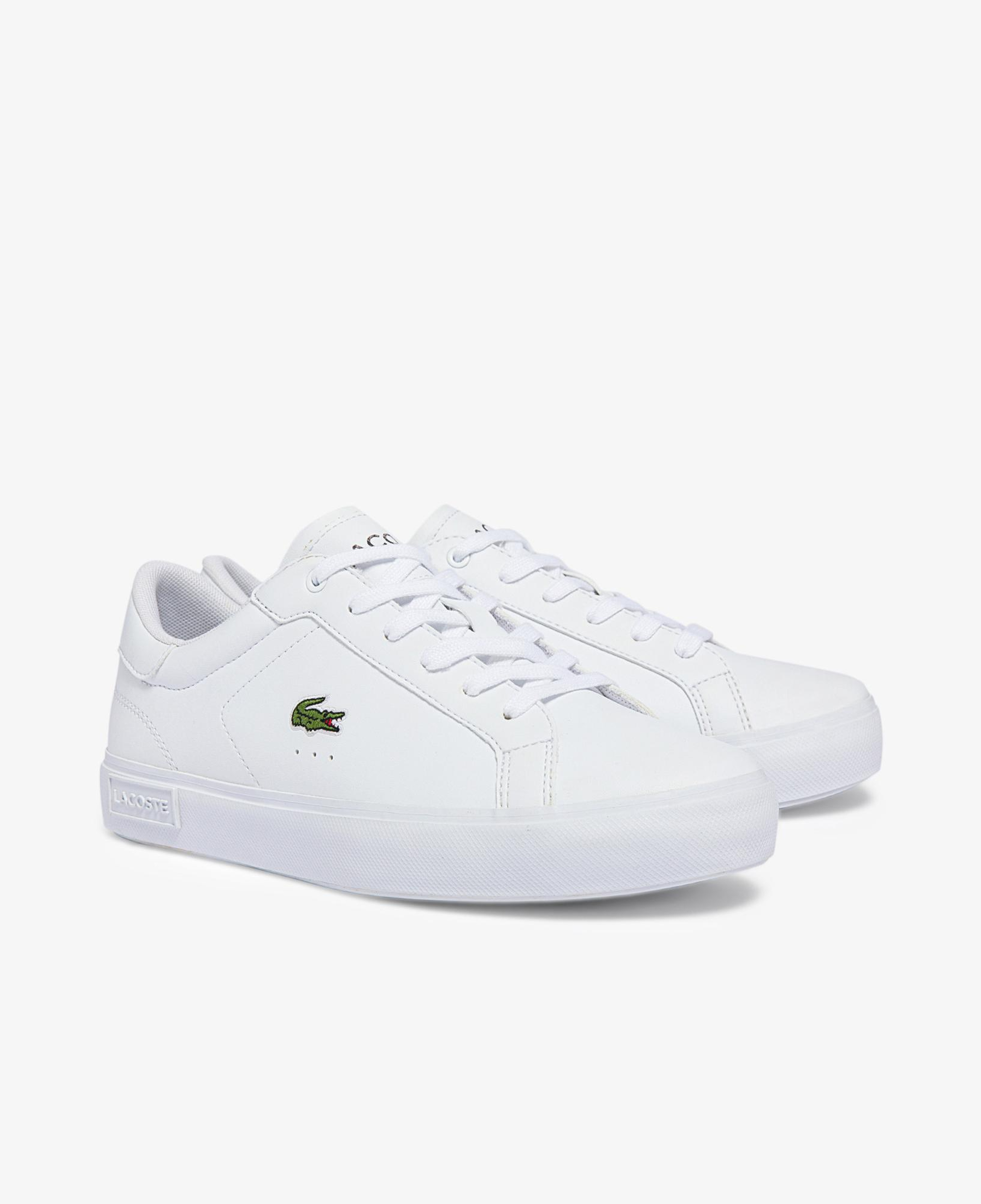 Lacoste POWERCOURT Çocuk Beyaz Spor Ayakkabı