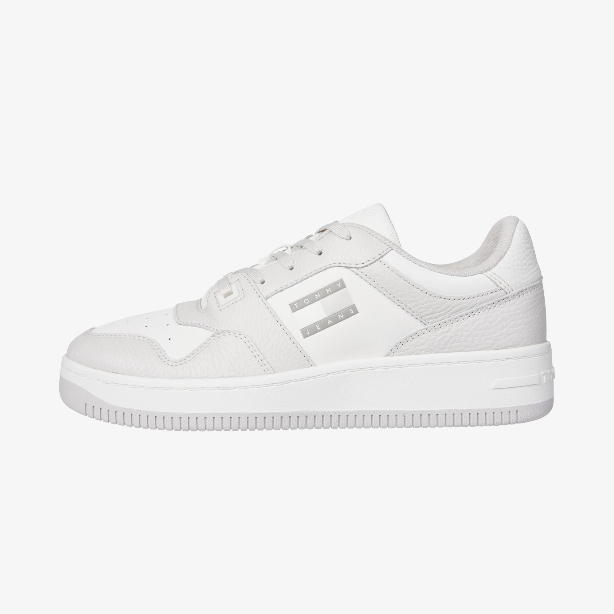 Tommy Hilfiger Tjm Retro Basket Cupsole Tumble Erkek Gri Spor Ayakkabı