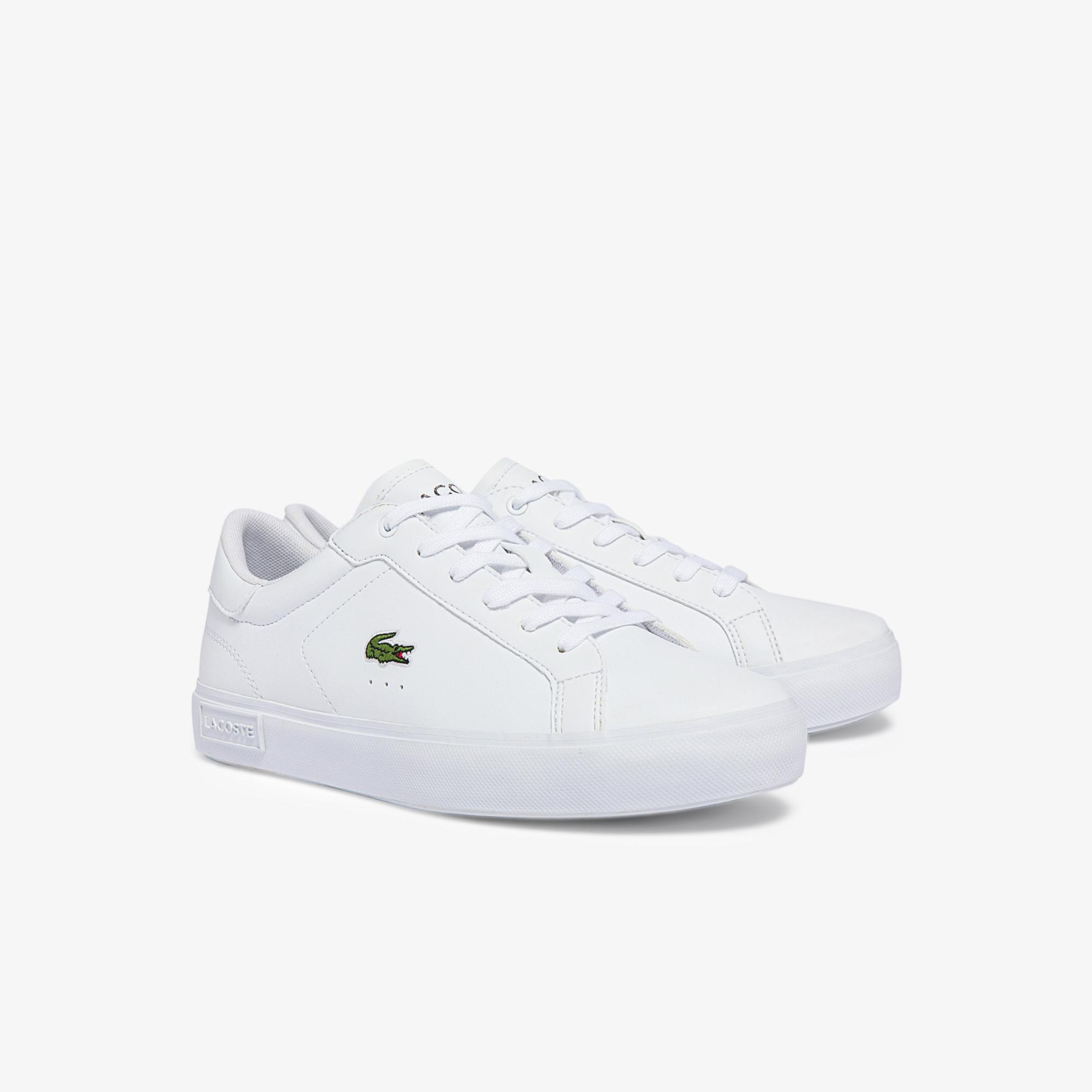 Lacoste POWERCOURT Çocuk Beyaz Spor Ayakkabı