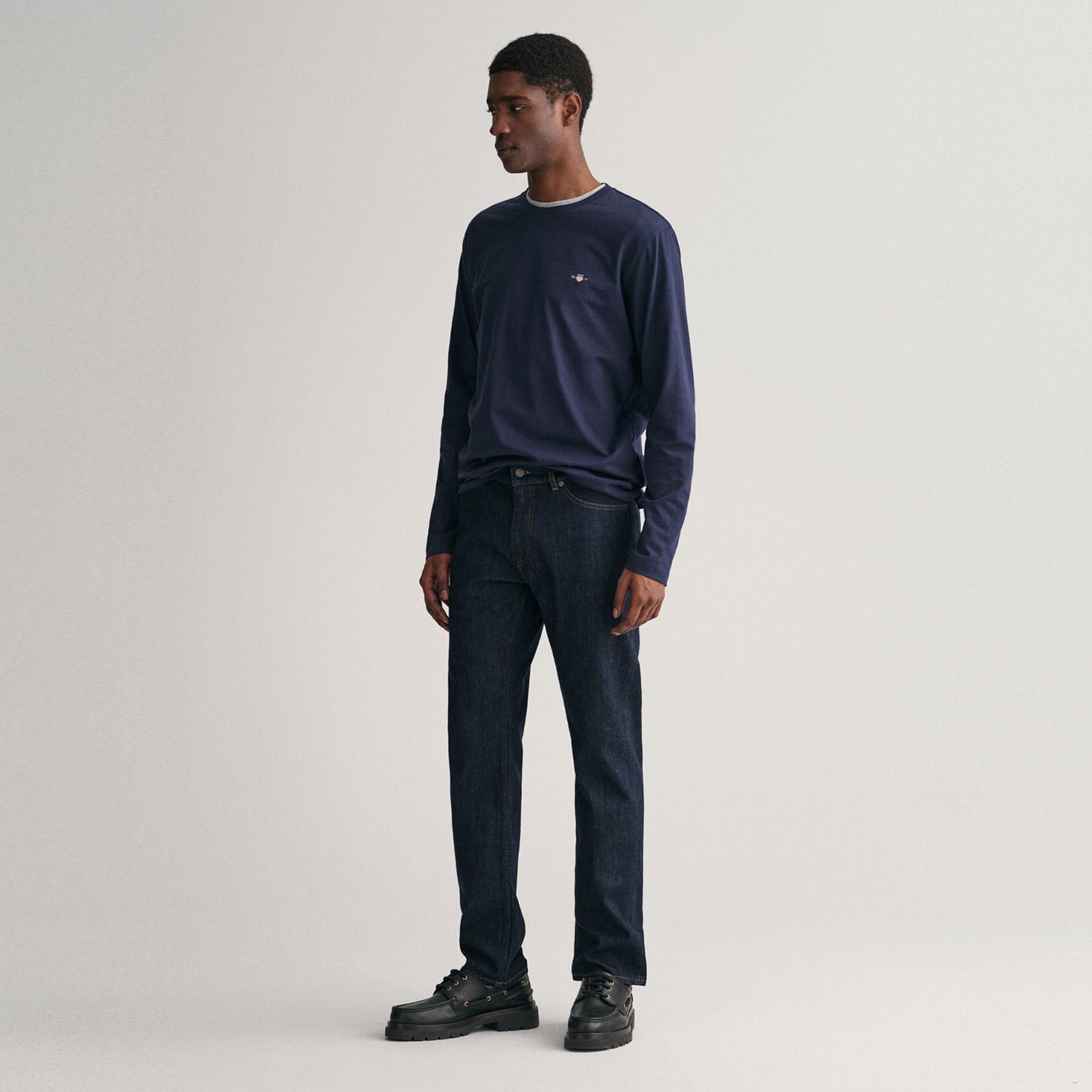 GANT Erkek Lacivert Regular Fit Jean