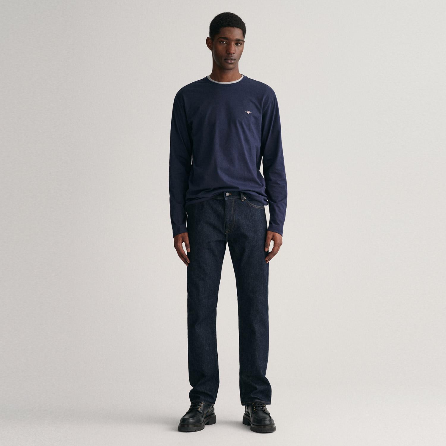 GANT Erkek Lacivert Regular Fit Jean