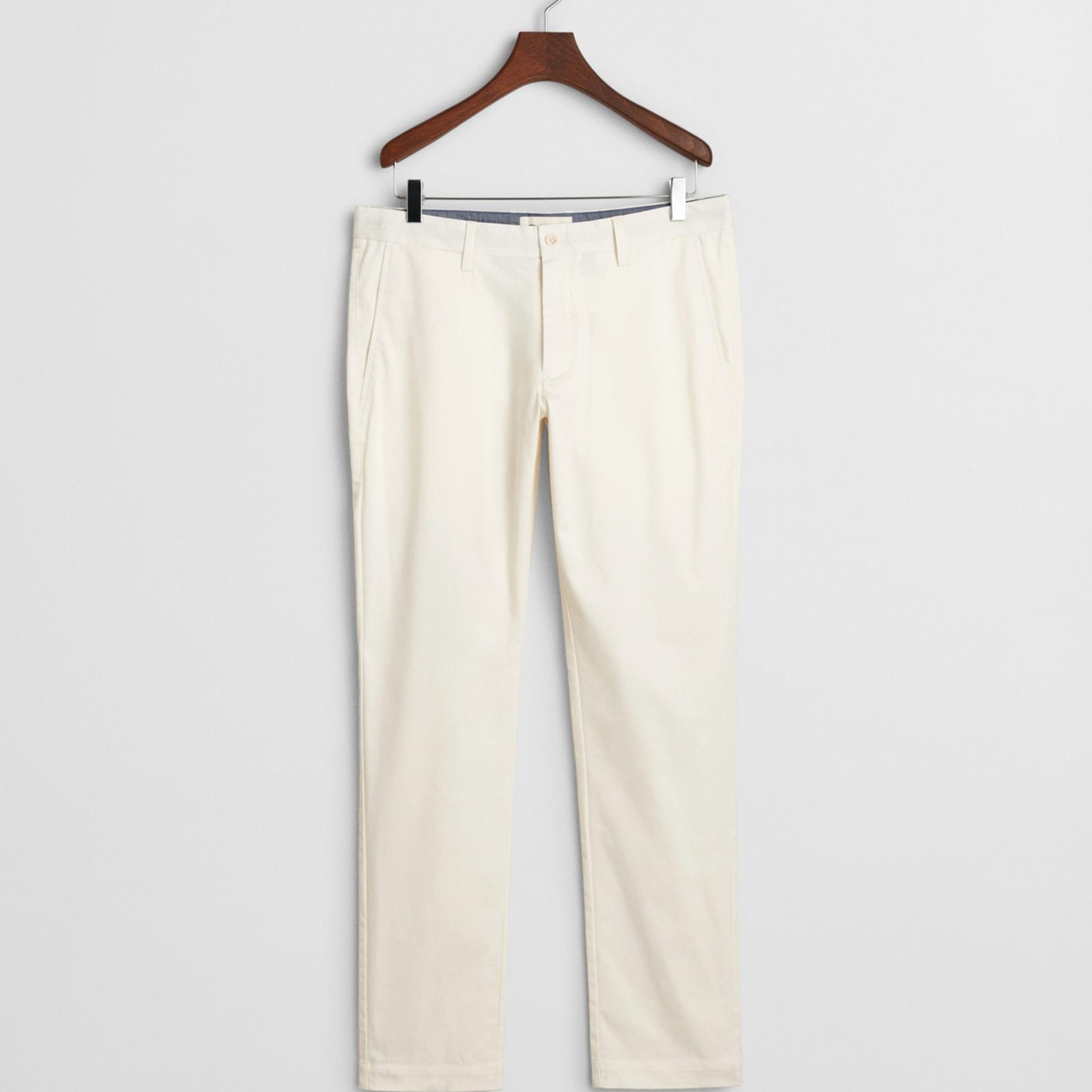 GANT Erkek Beyaz Slim Fit Pantolon