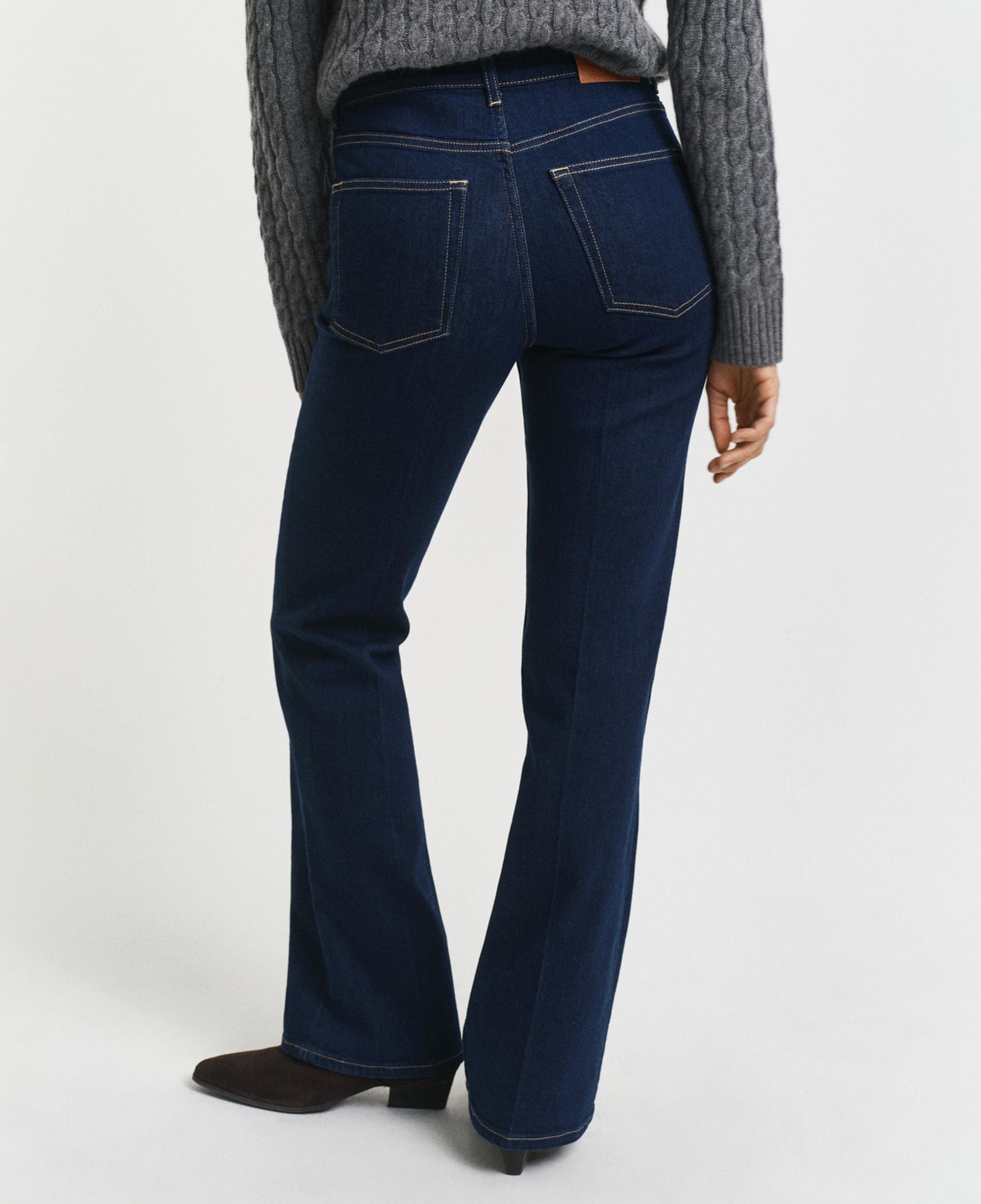 GANT Kadın Lacivert Slim Fit Flare Jean