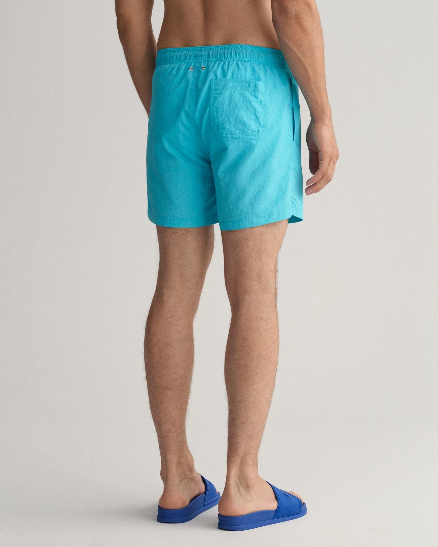 GANT Erkek Mavi Classic Fit Mayo Şort