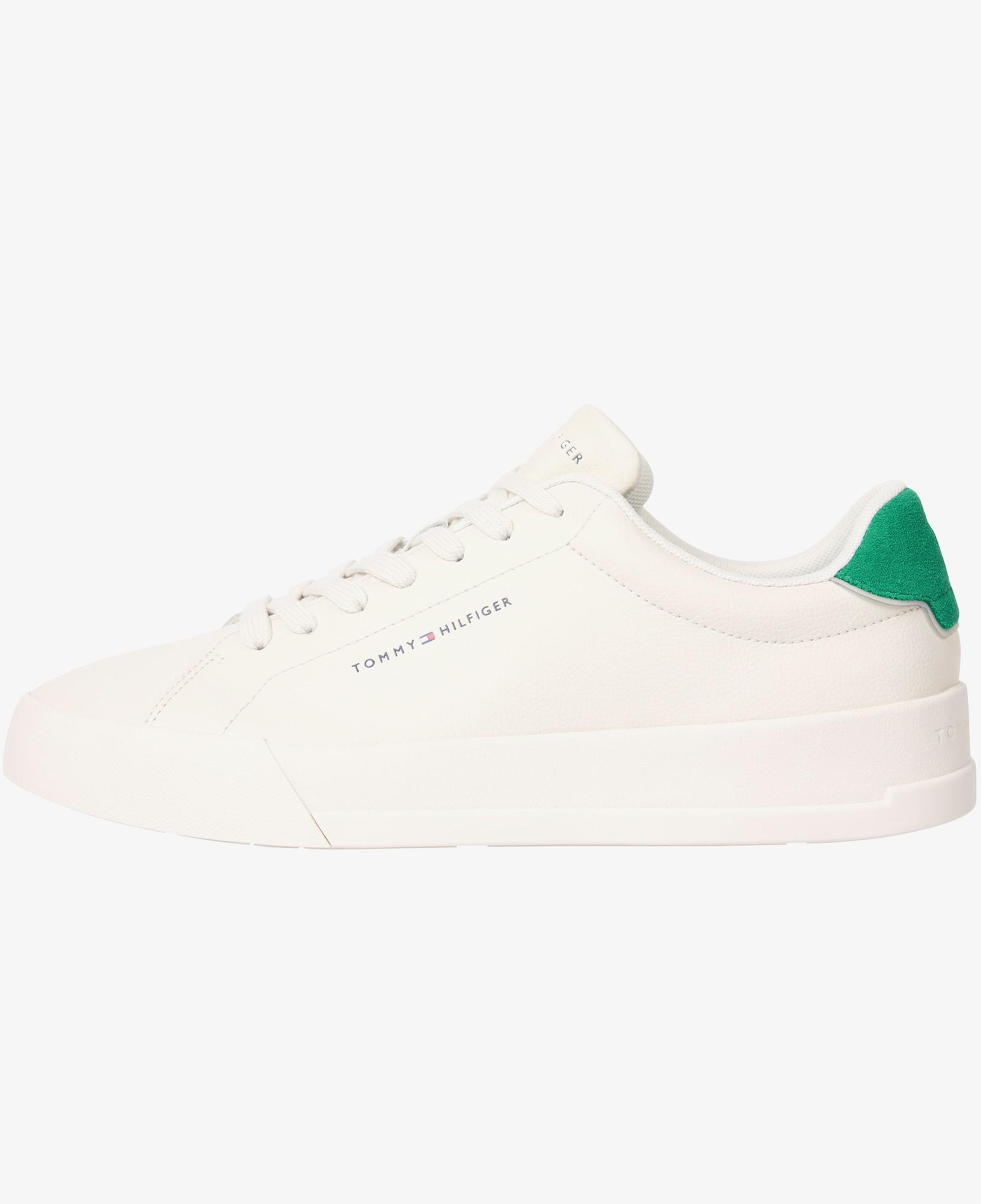 Tommy Hilfiger Court Leather Detail Essential Erkek Bej Spor Ayakkabı