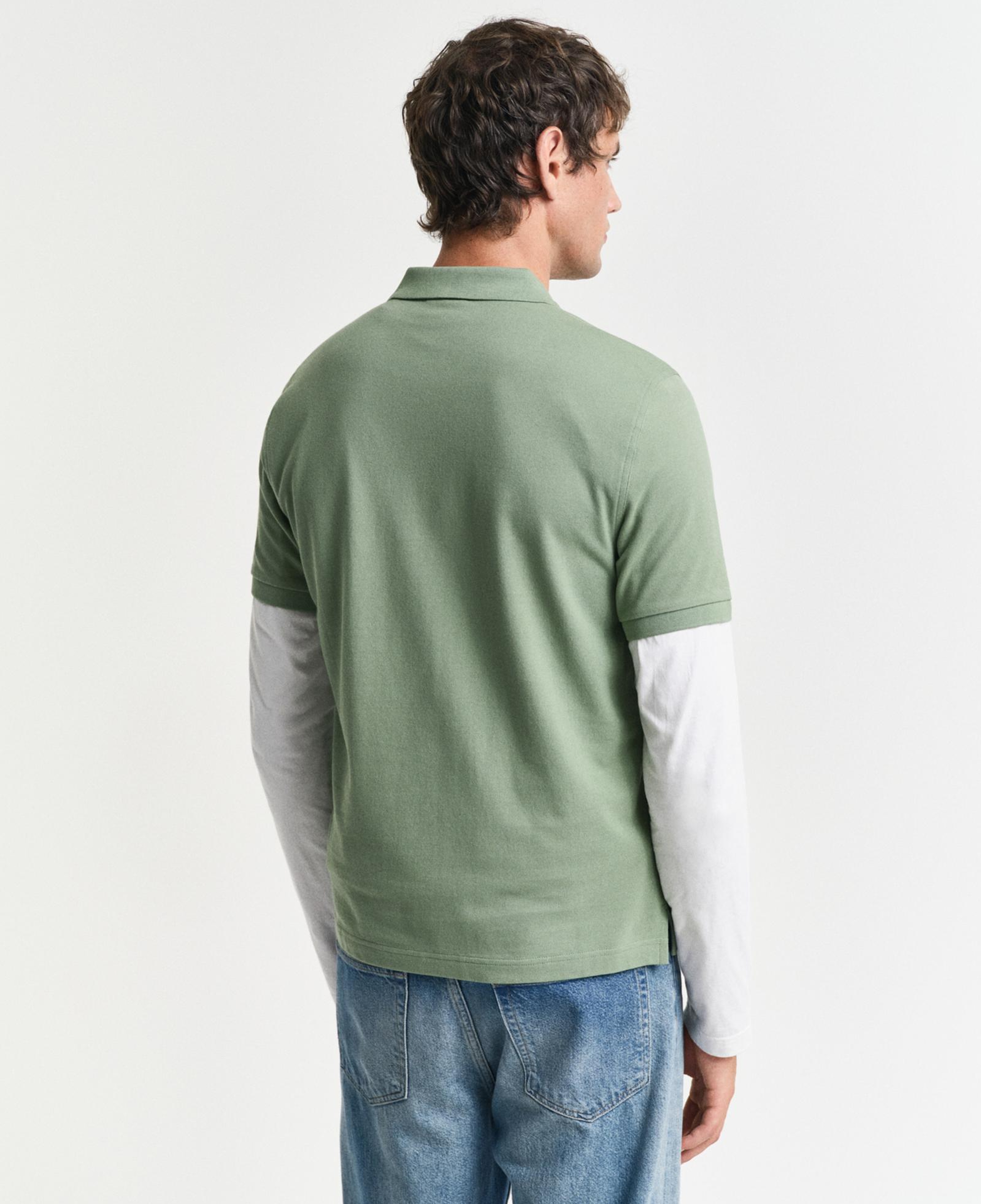 GANT Erkek Yeşil Regular Fit Polo