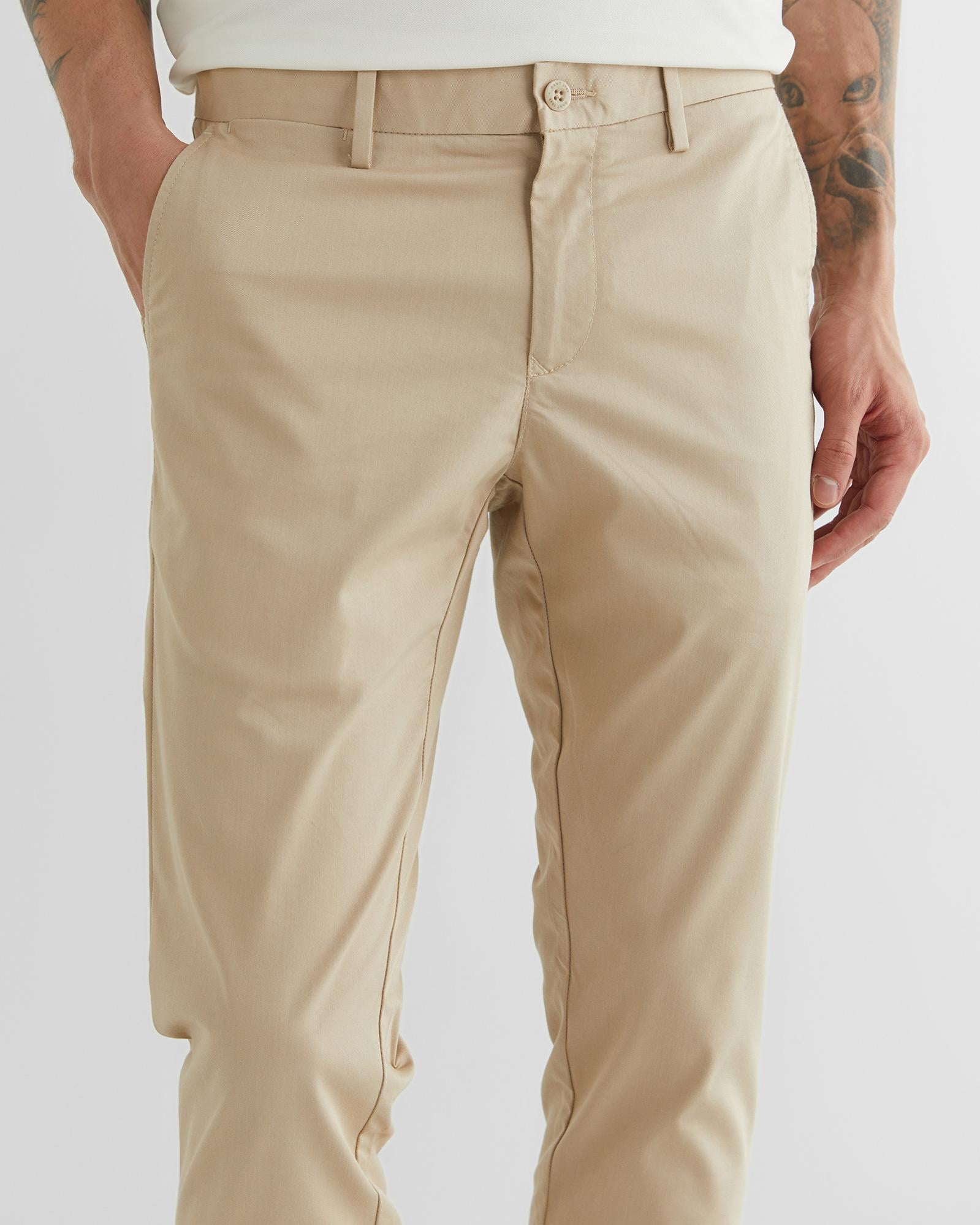 Gant Erkek Bej Slim Fit Pantolon