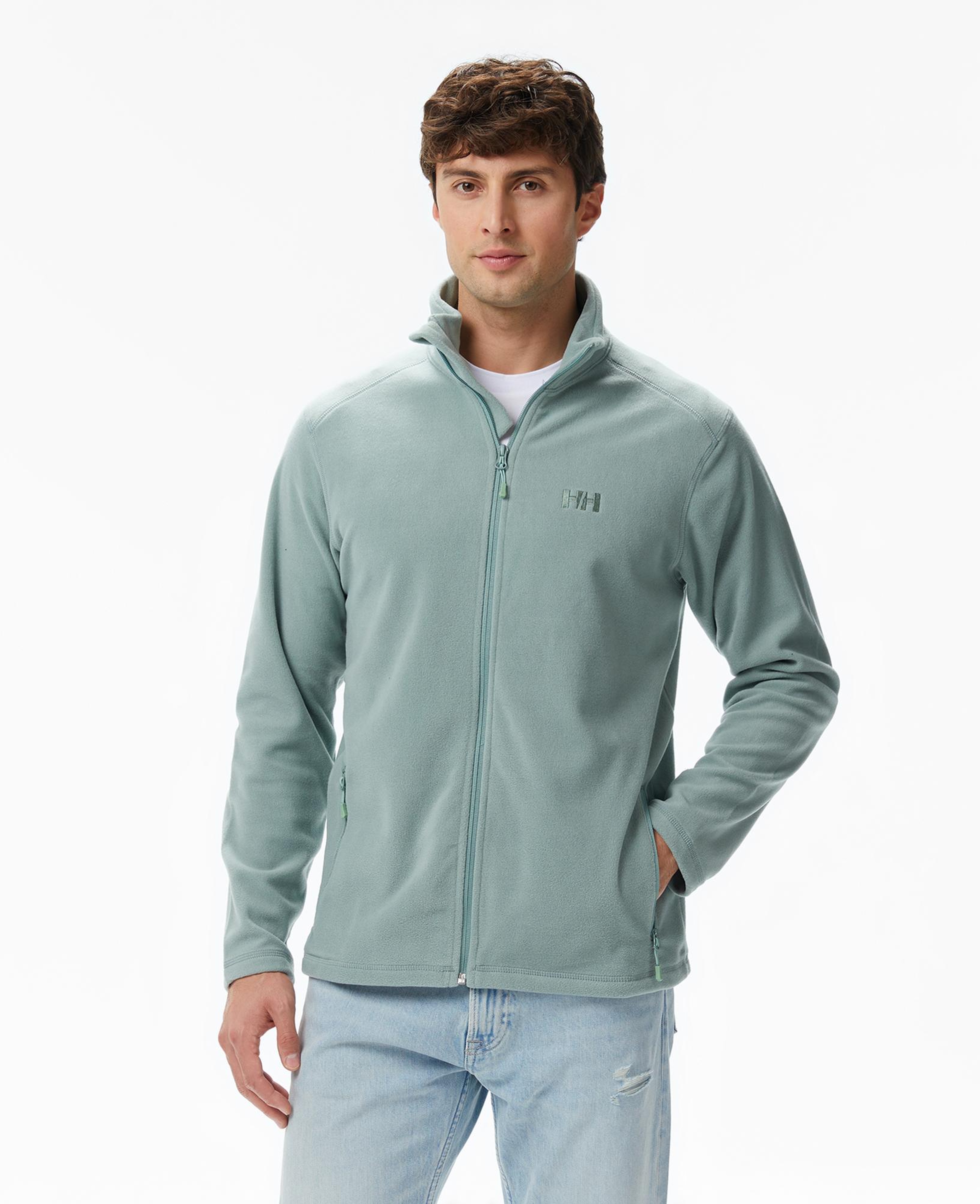 Helly Hansen Fullzip Erkek Yeşil Outdoor Polar Mont